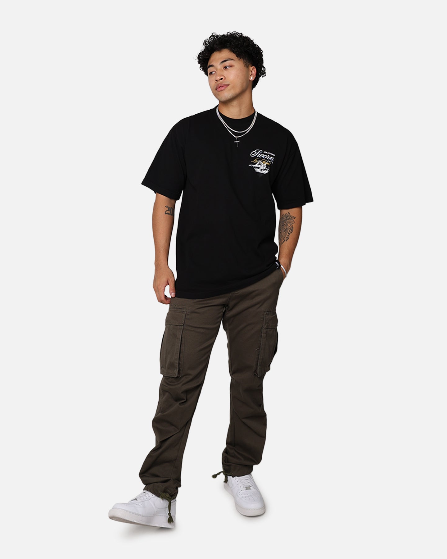 Sworn To Us Martini T-Shirt Black