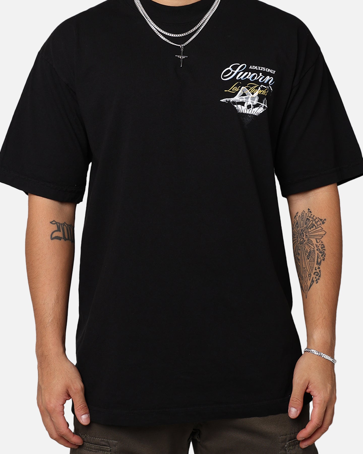 Sworn To Us Martini T-Shirt Black