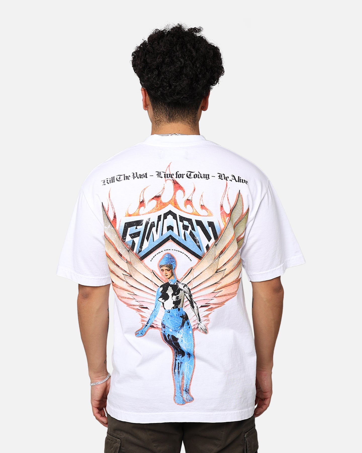 Sworn To Us Pyro Angel T-Shirt White