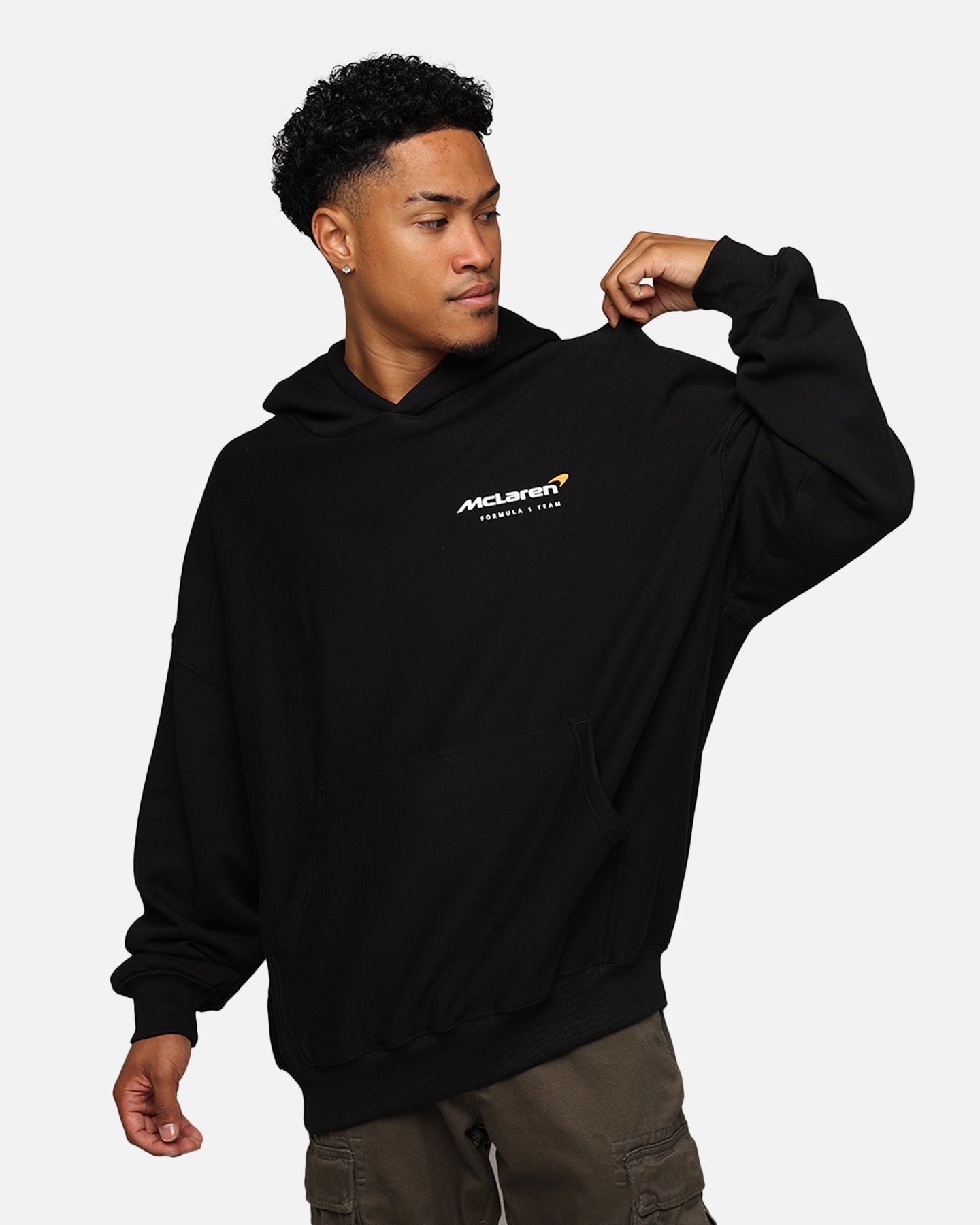 Mitchell & Ness X McLaren X Culture Kings Las Vegas Collection Lando Norris Vintage Hoodie Black