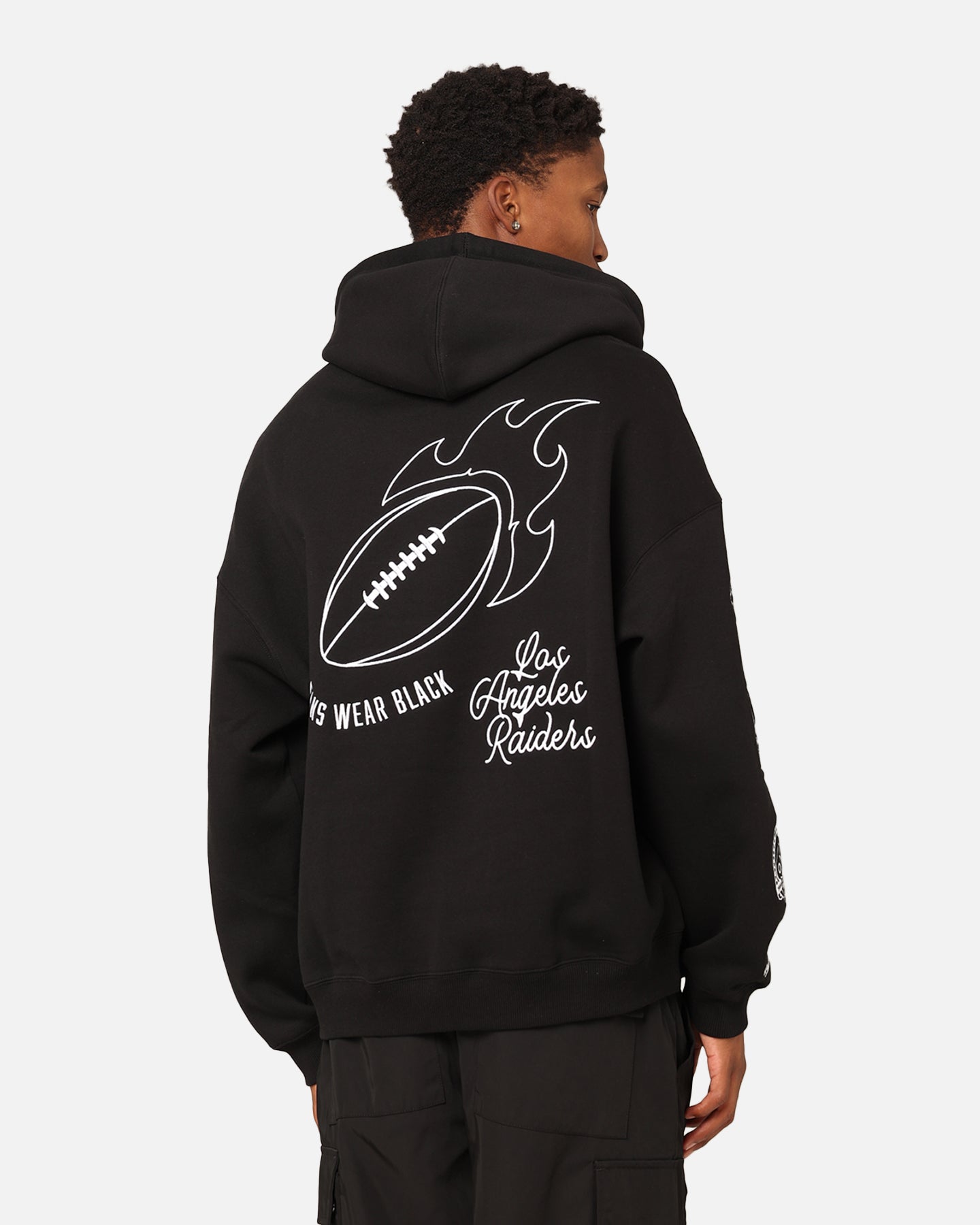 Mitchell & Ness Los Angeles Raiders History Hoodie Faded Black