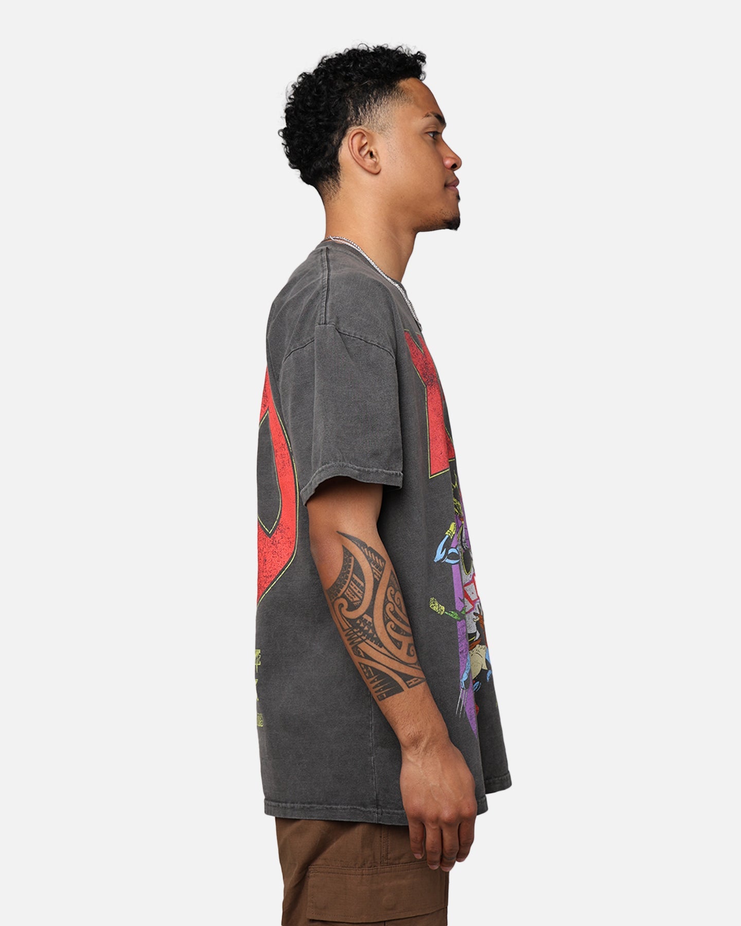 Marvel X-Men The X-Men Heavyweight Vintage T-Shirt Washed Black