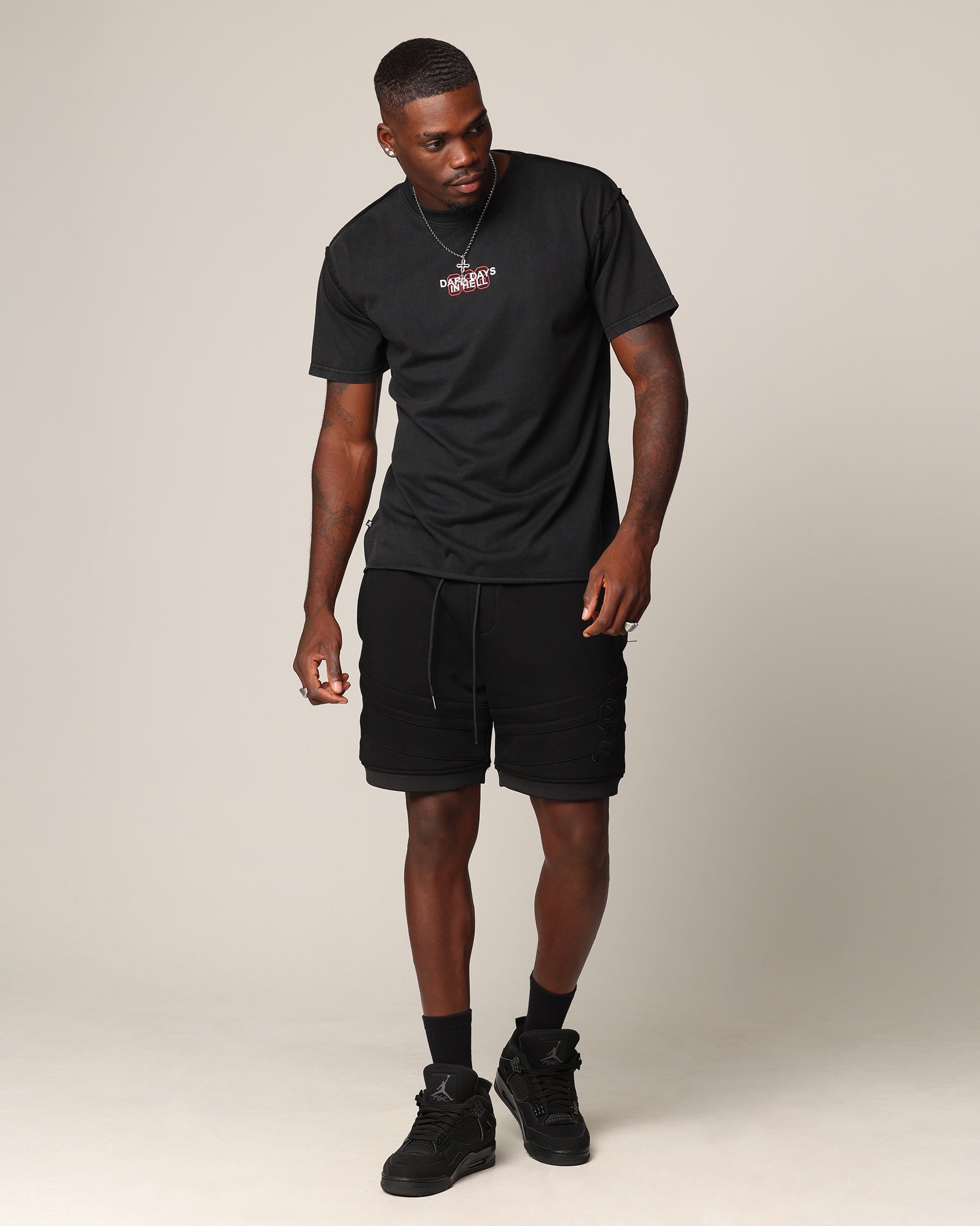 Saint Morta 666 Cut T-Shirt Vintage Black