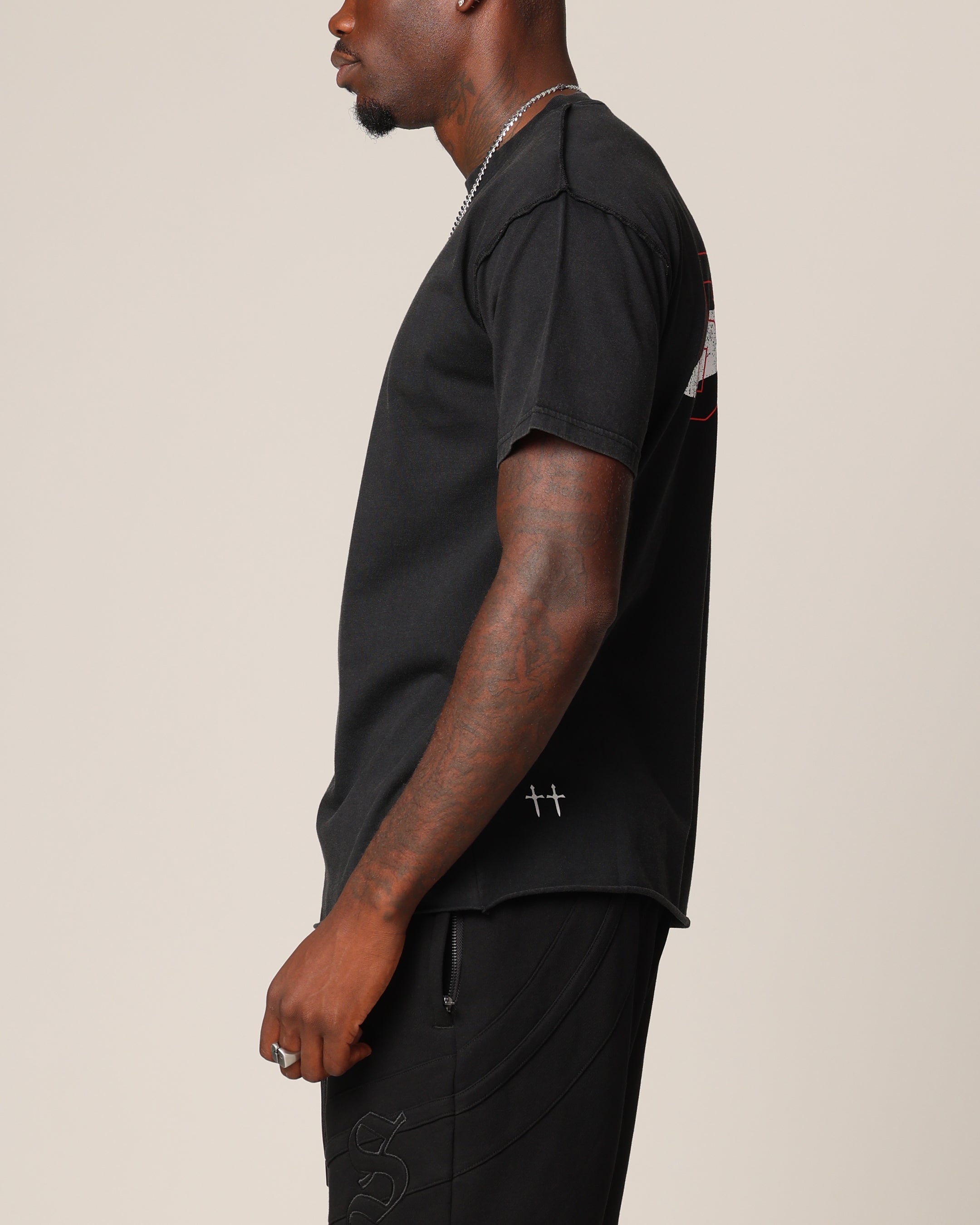 Saint Morta 666 Cut T-Shirt Vintage Black