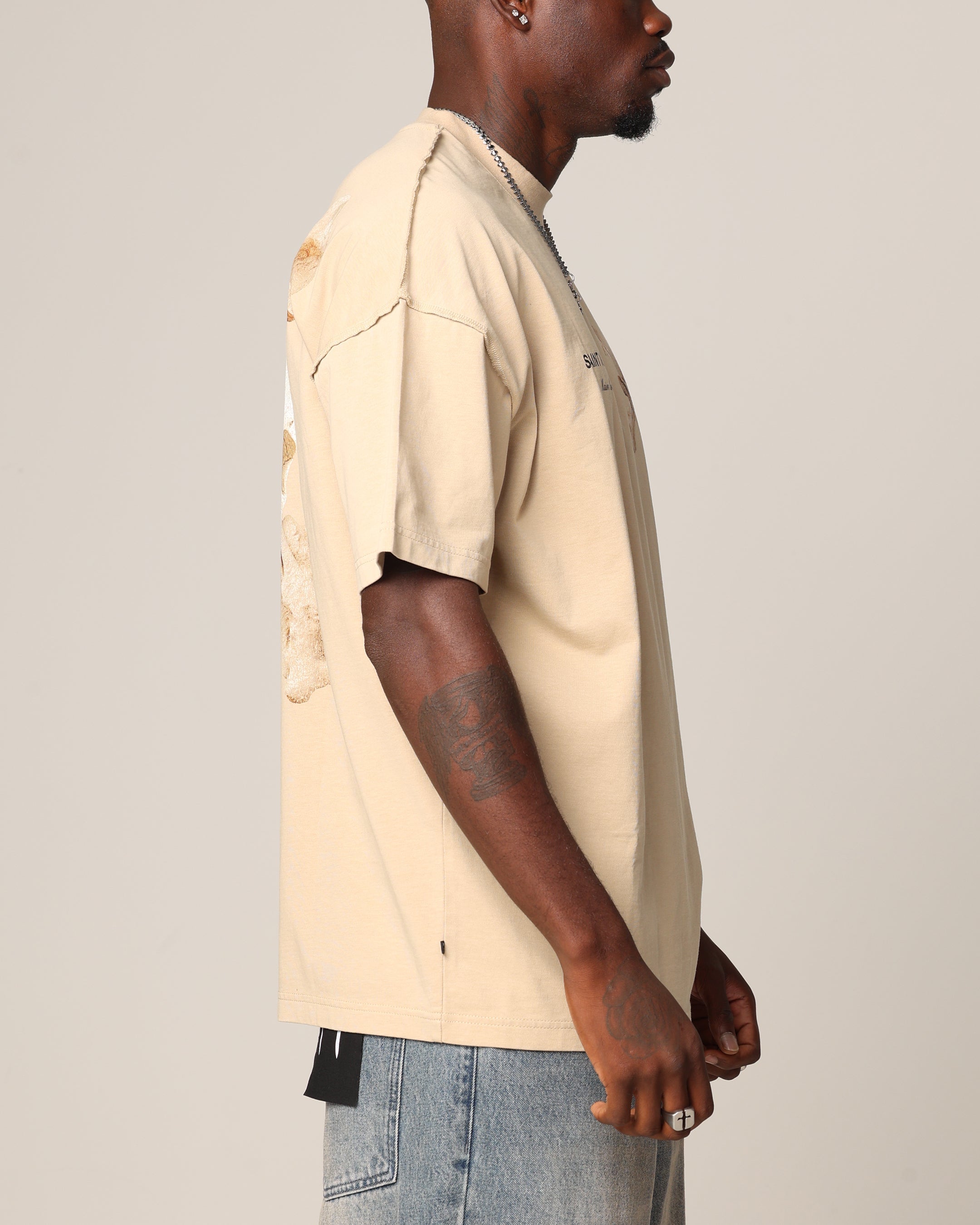 Saint Morta Corpus Boxy T-Shirt Stone