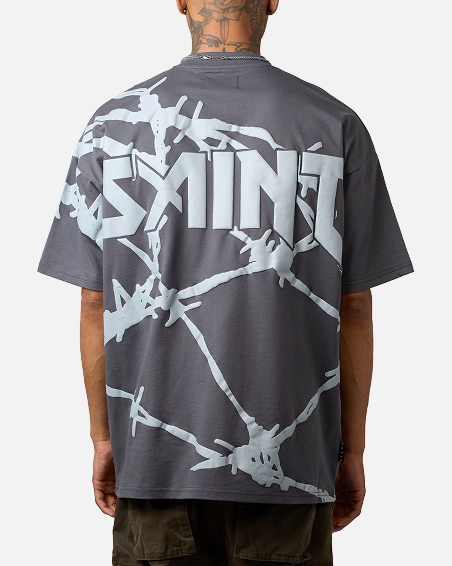 Saint Morta Barberry Boxy T-Shirt Gray