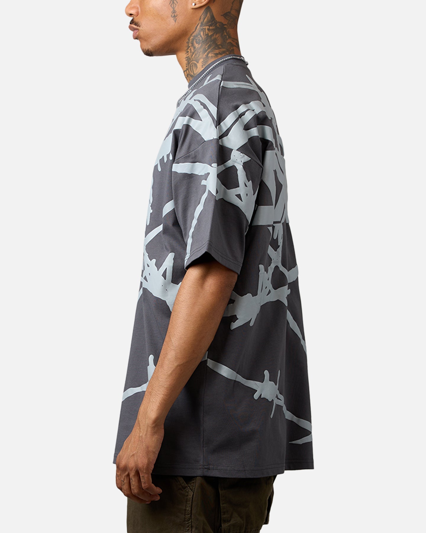 Saint Morta Barberry Boxy T-Shirt Gray