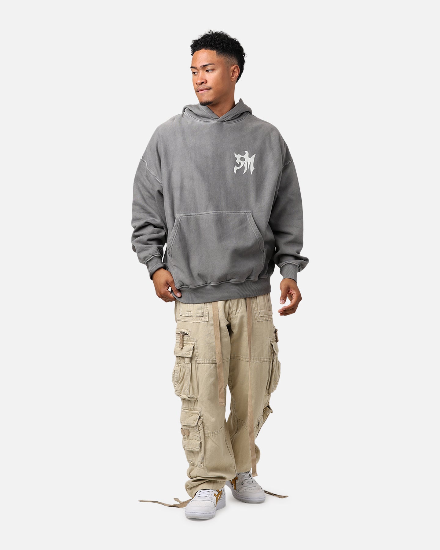 Saint Morta Tribe Premium Hoodie Washed Charcoal