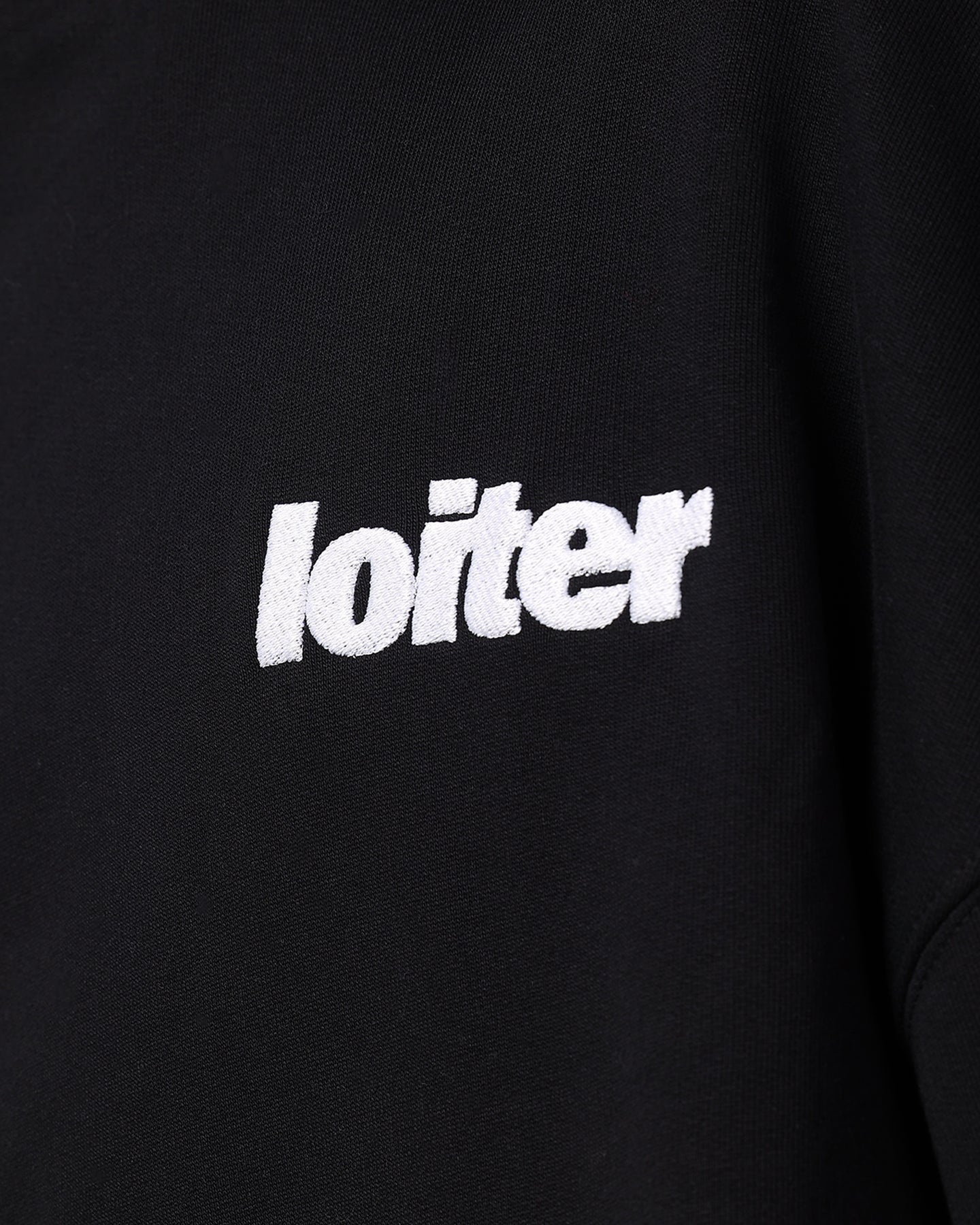 Loiter Pin Line Premium Hoodie Black