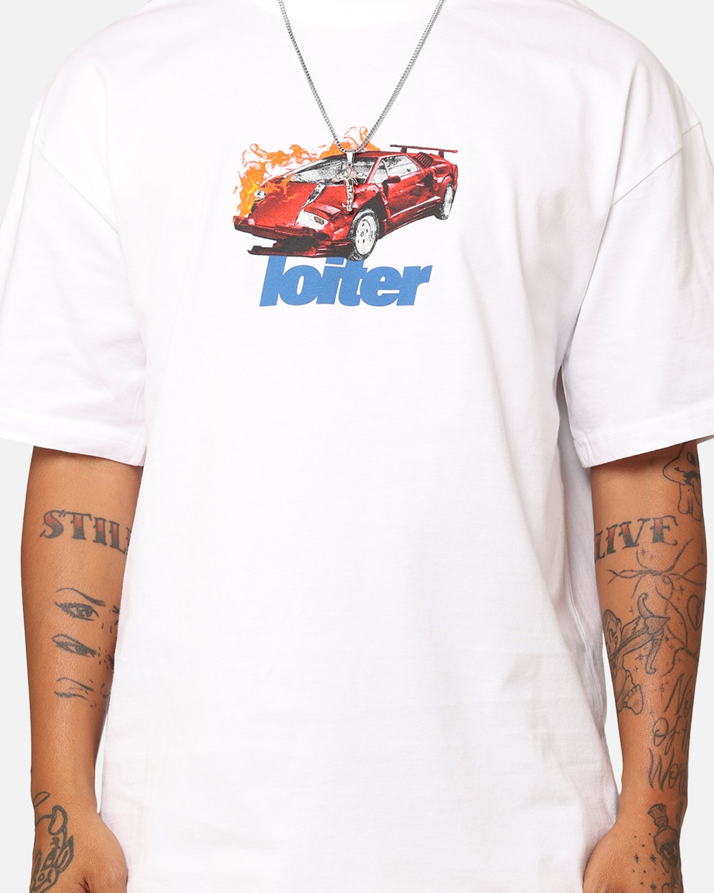 Loiter Collision T-Shirt White