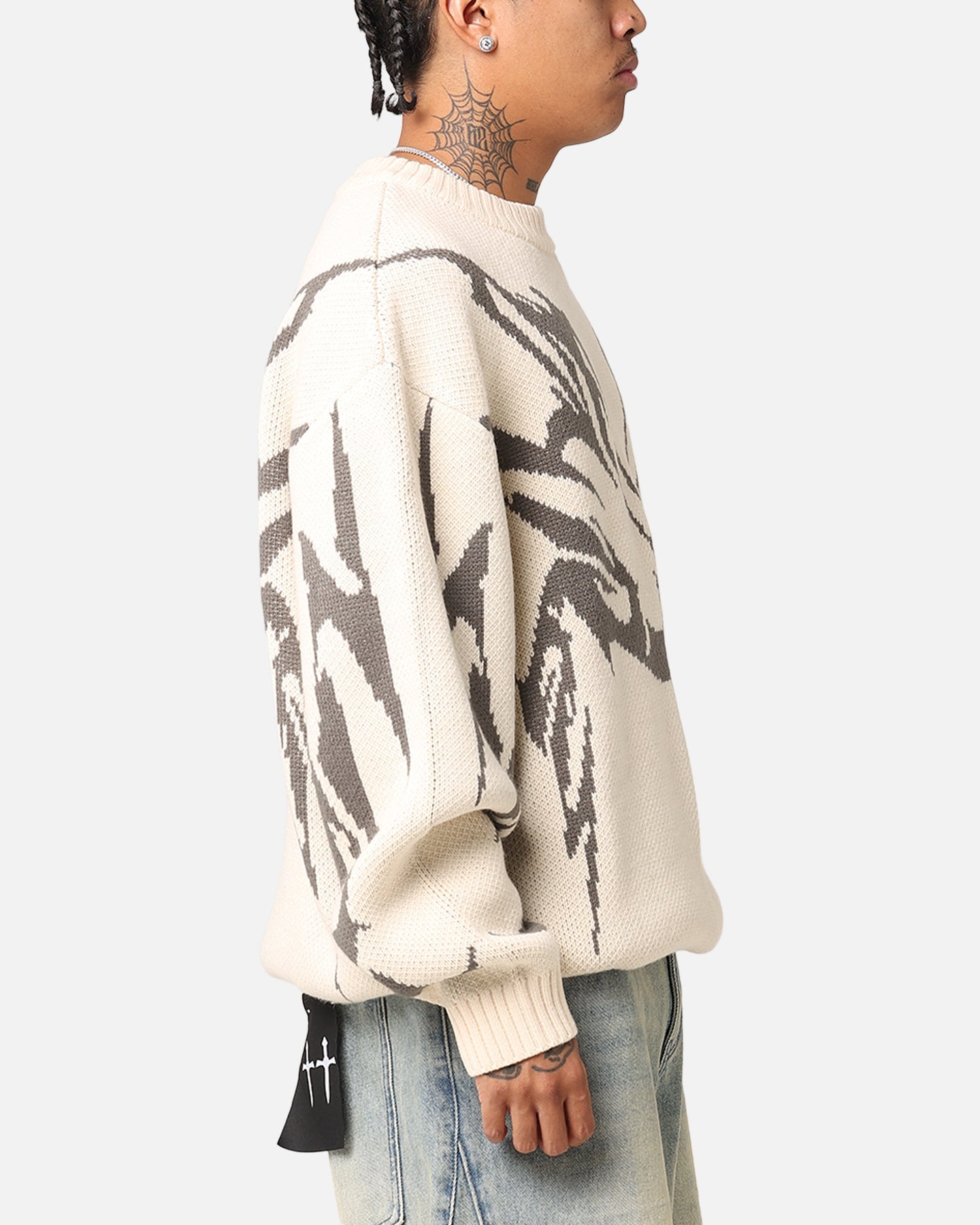 Loiter Cyber Knit Sweater Off White