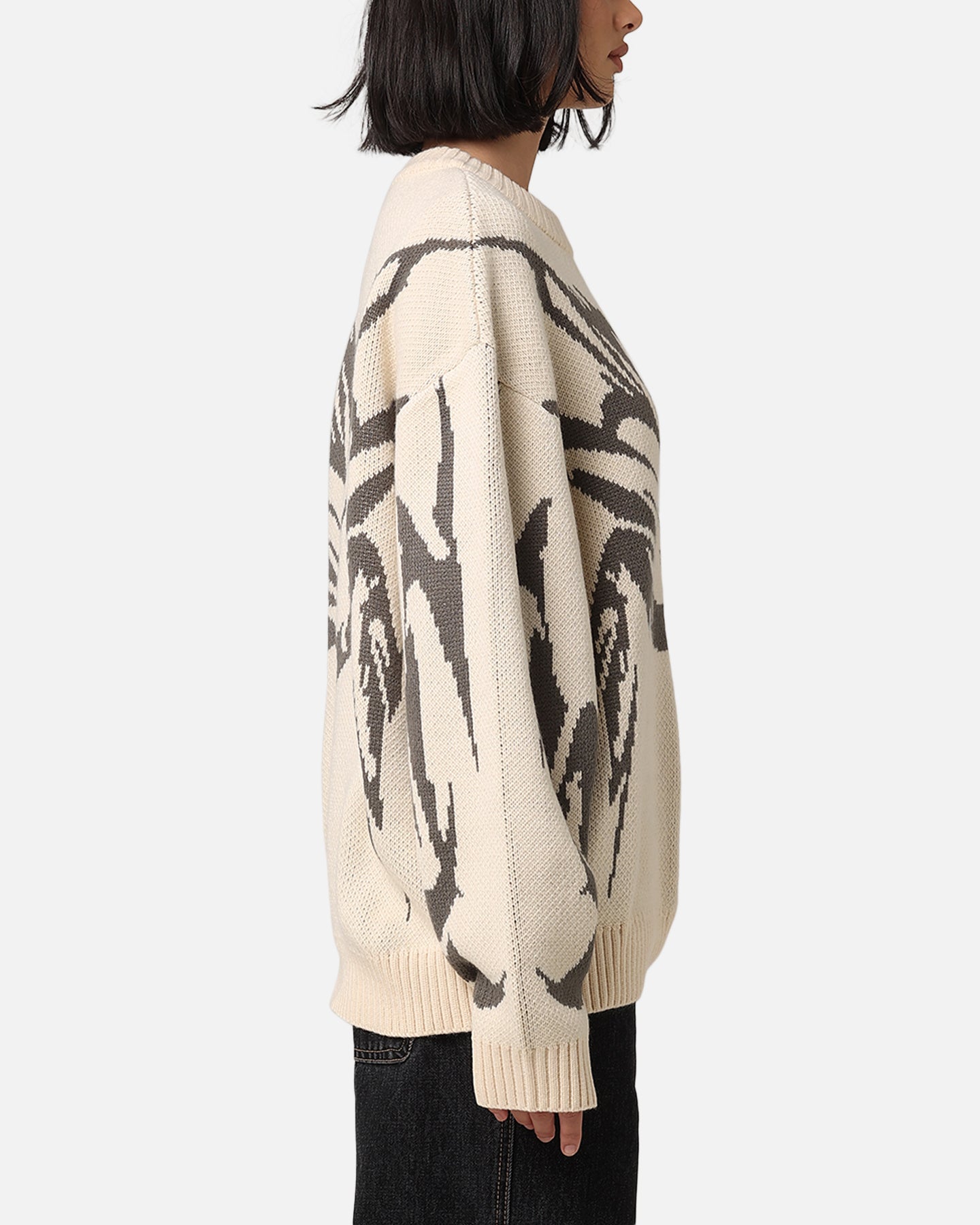 Loiter Cyber Knit Sweater Off White