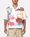 Loiter Scrap Book Button Up Shirt Off White