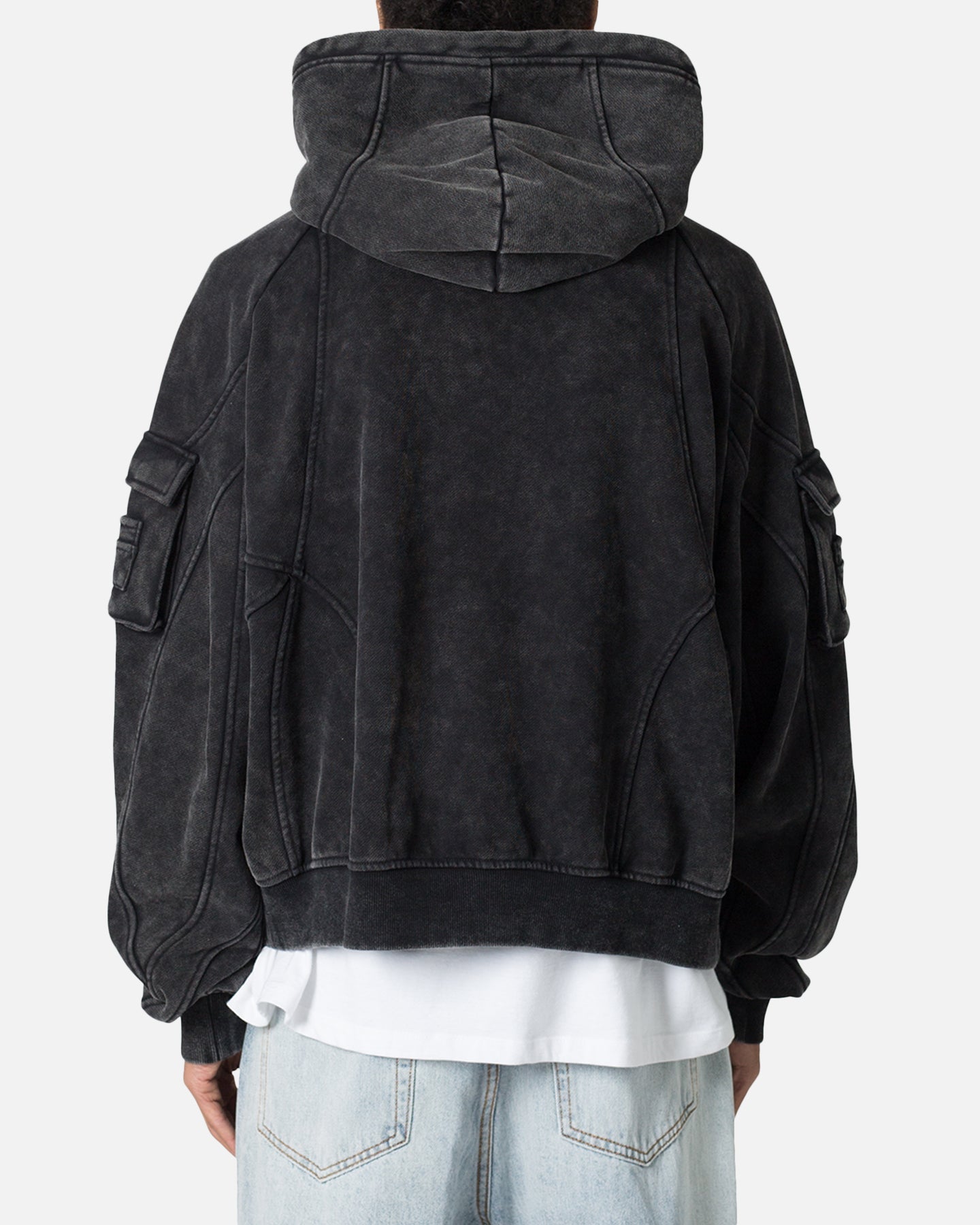 MNML Pocket Hoodie Charcoal Grey