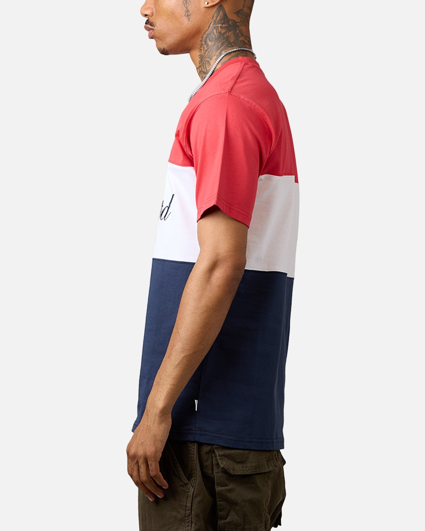 Carre Established Panel T-Shirt Red/Navy/White