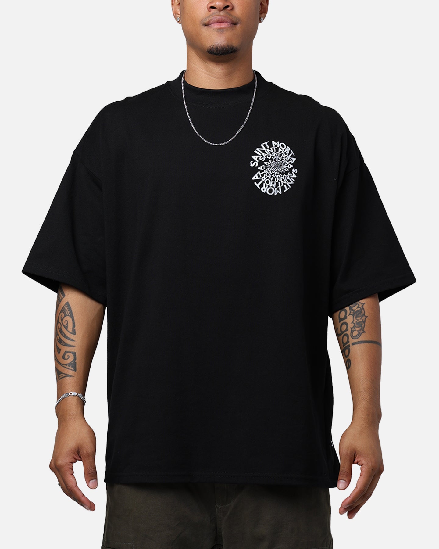 Saint Morta Vortex Mock T-Shirt Black