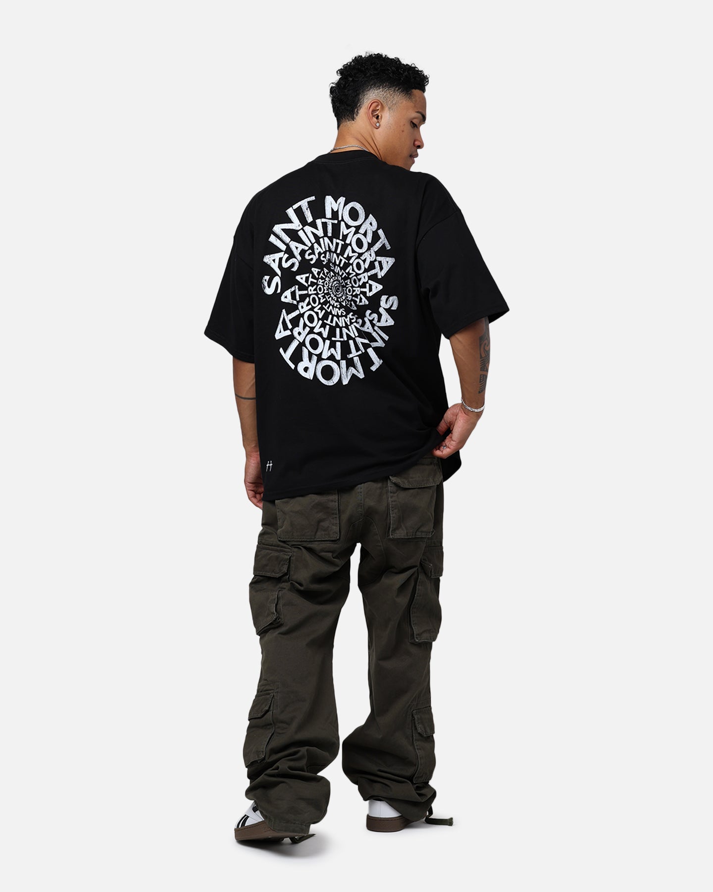 Saint Morta Vortex Mock T-Shirt Black