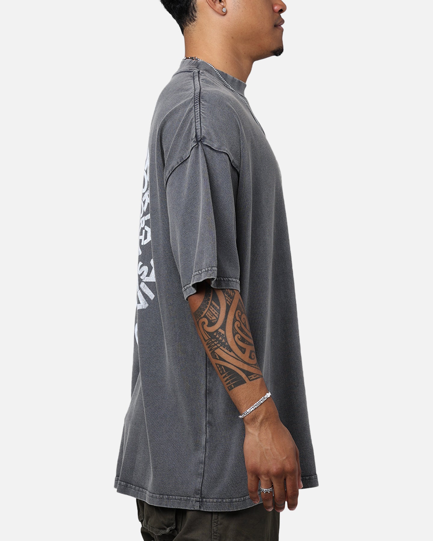 Saint Morta Vortex Mock T-Shirt Washed Charcoal