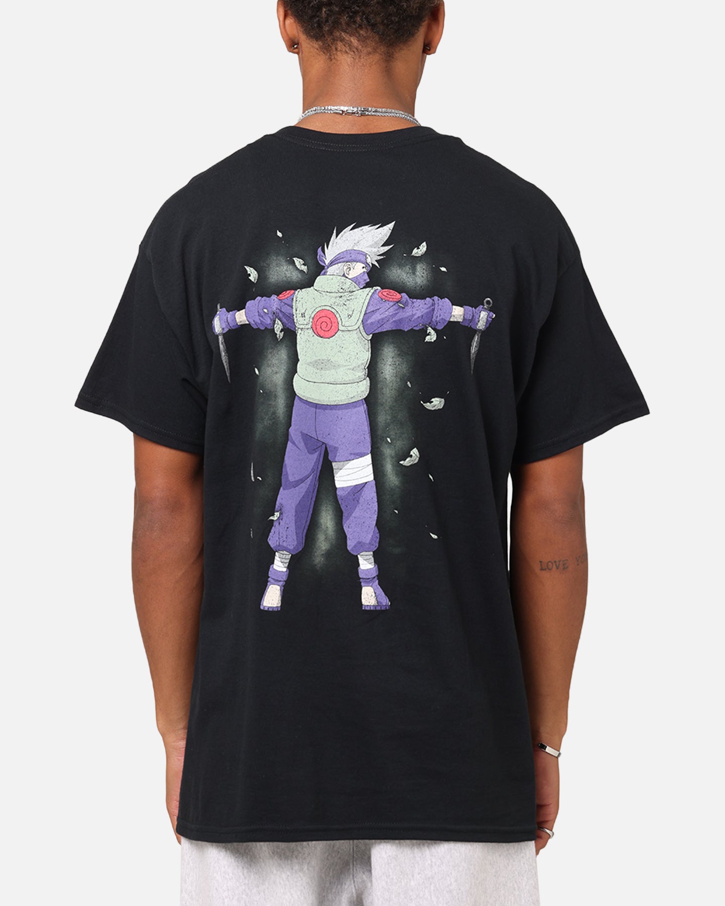 Goat Crew X Naruto Kakashi Vintage T-Shirt Black