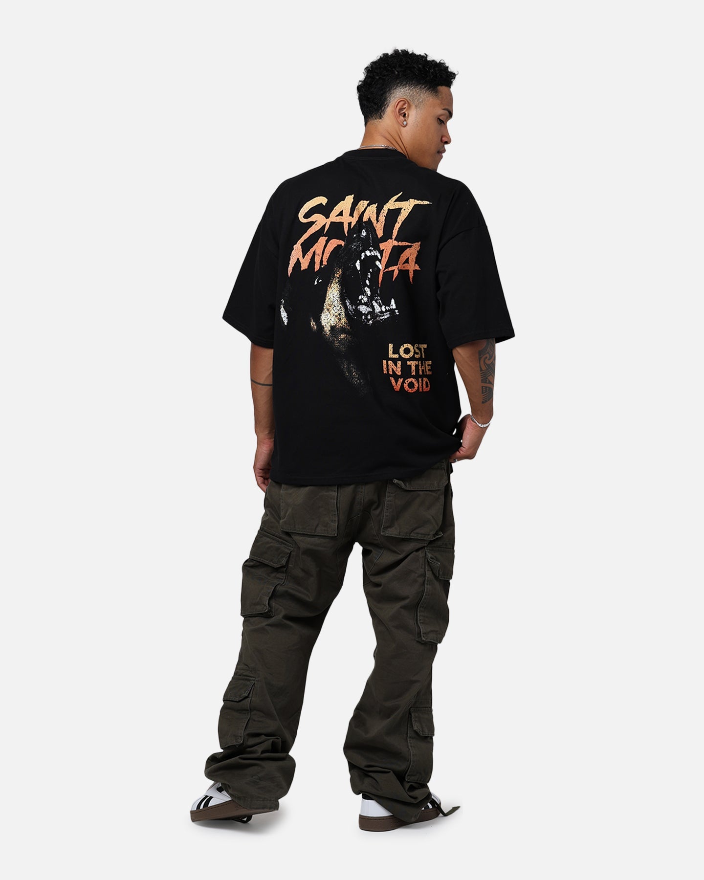 Saint Morta Deranged Mock T-Shirt Black