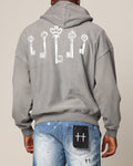 Saint Morta Skeleton Key Hoodie Washed Charcoal
