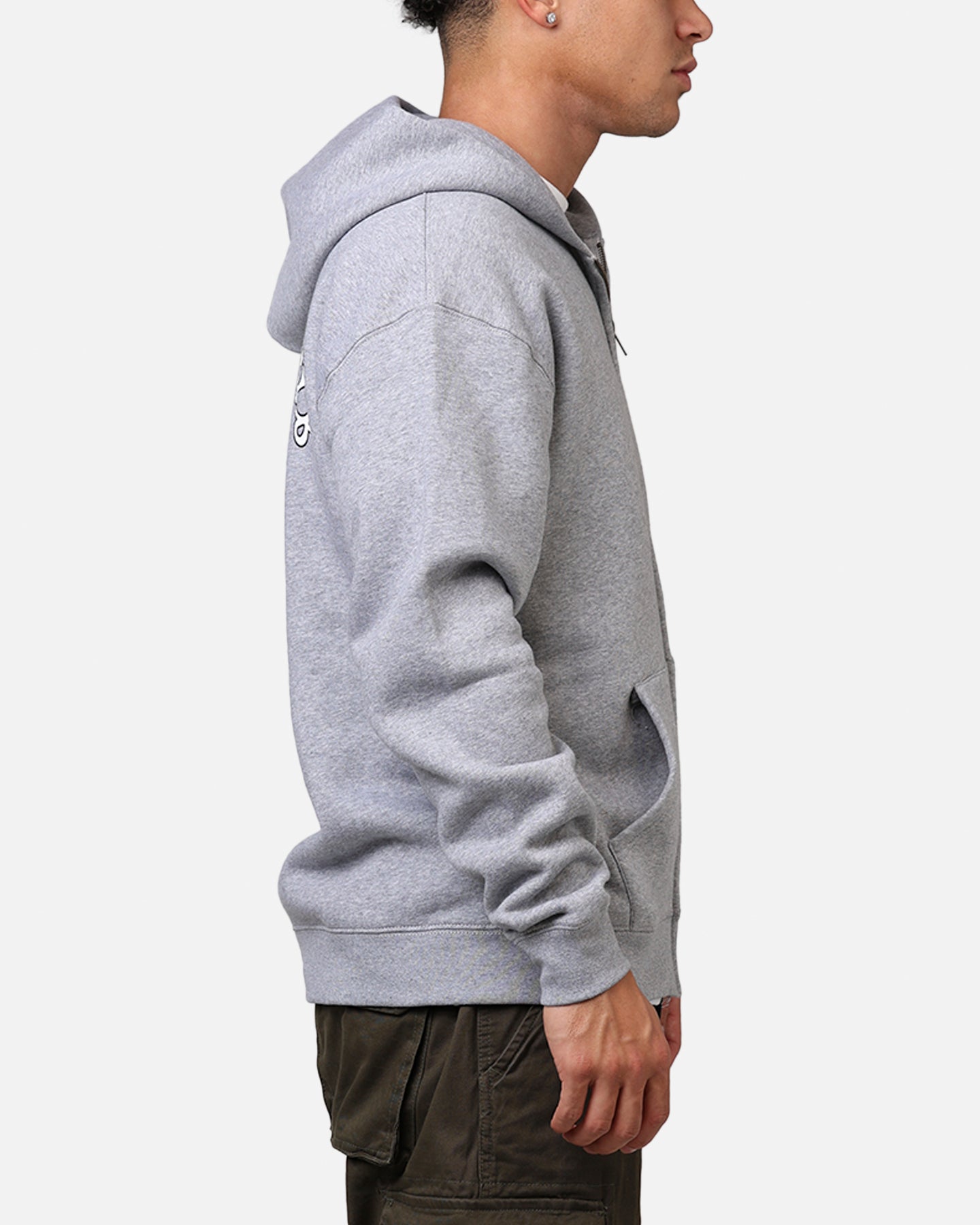 Carre Members Only Zip Hoodie Grey Marle