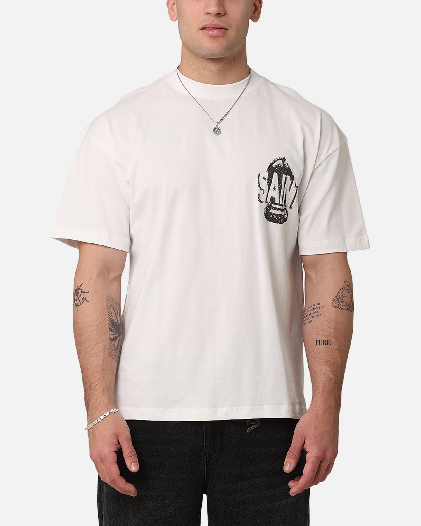 Saint Morta Chess Night T-Shirt Off White