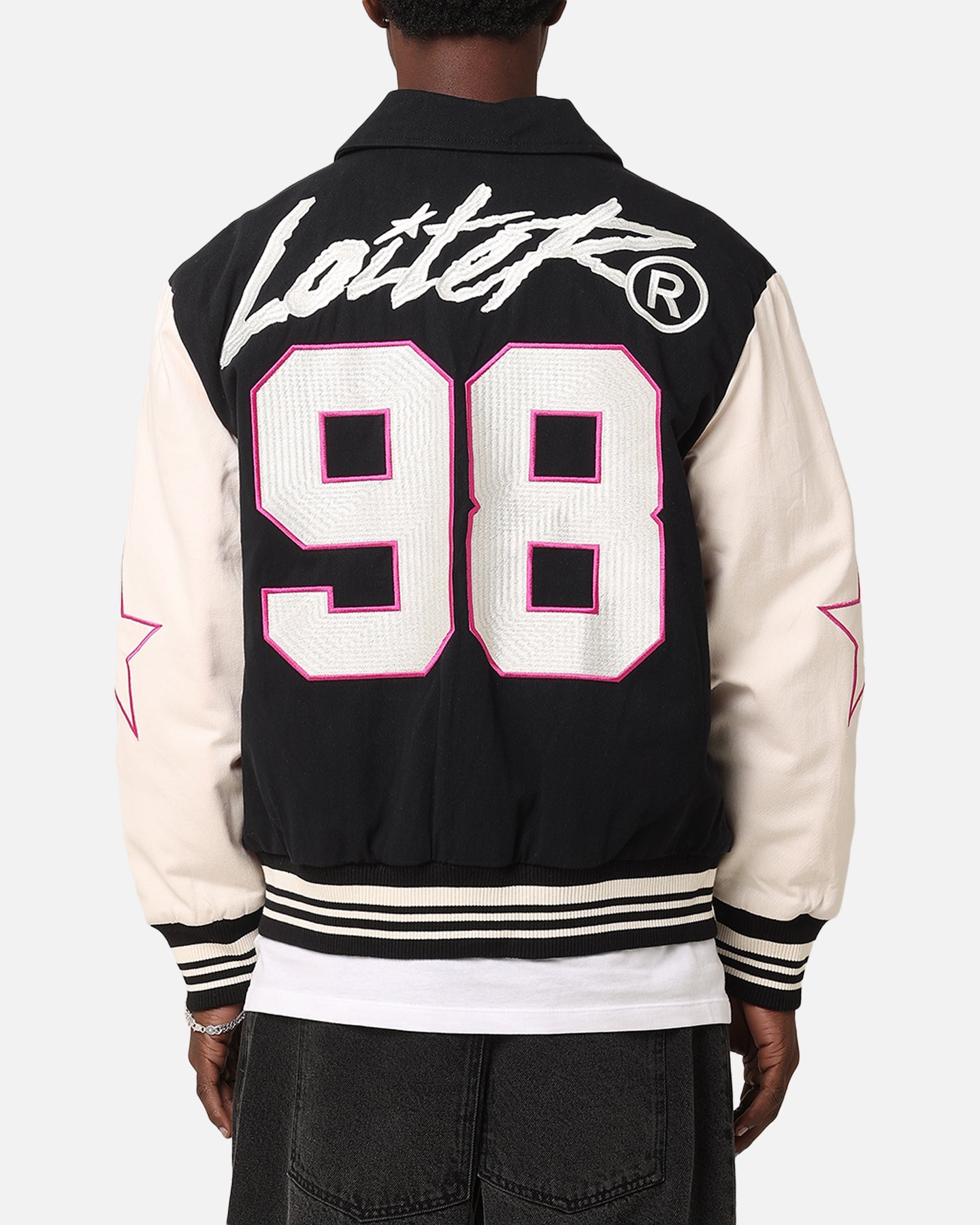 Loiter Vice City Varsity Jacket Black