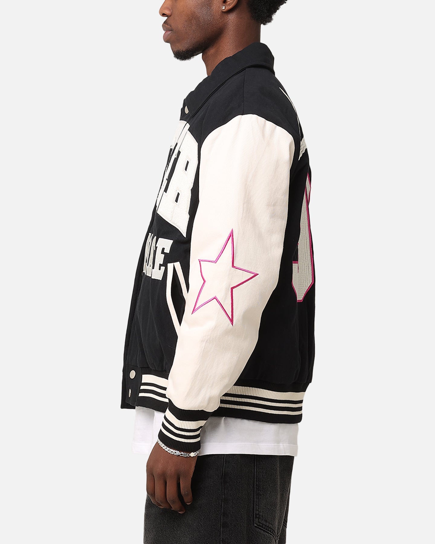 Loiter Vice City Varsity Jacket Black