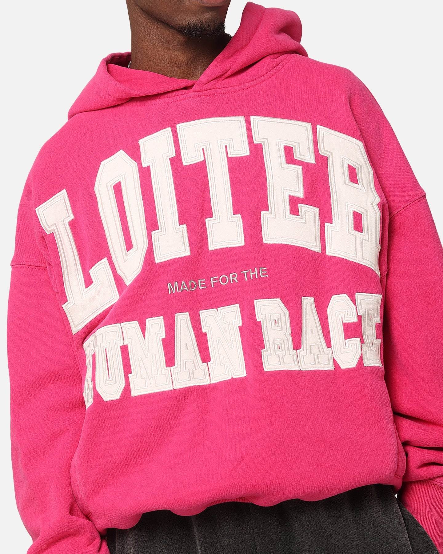 Loiter College Dropout Hoodie Pink