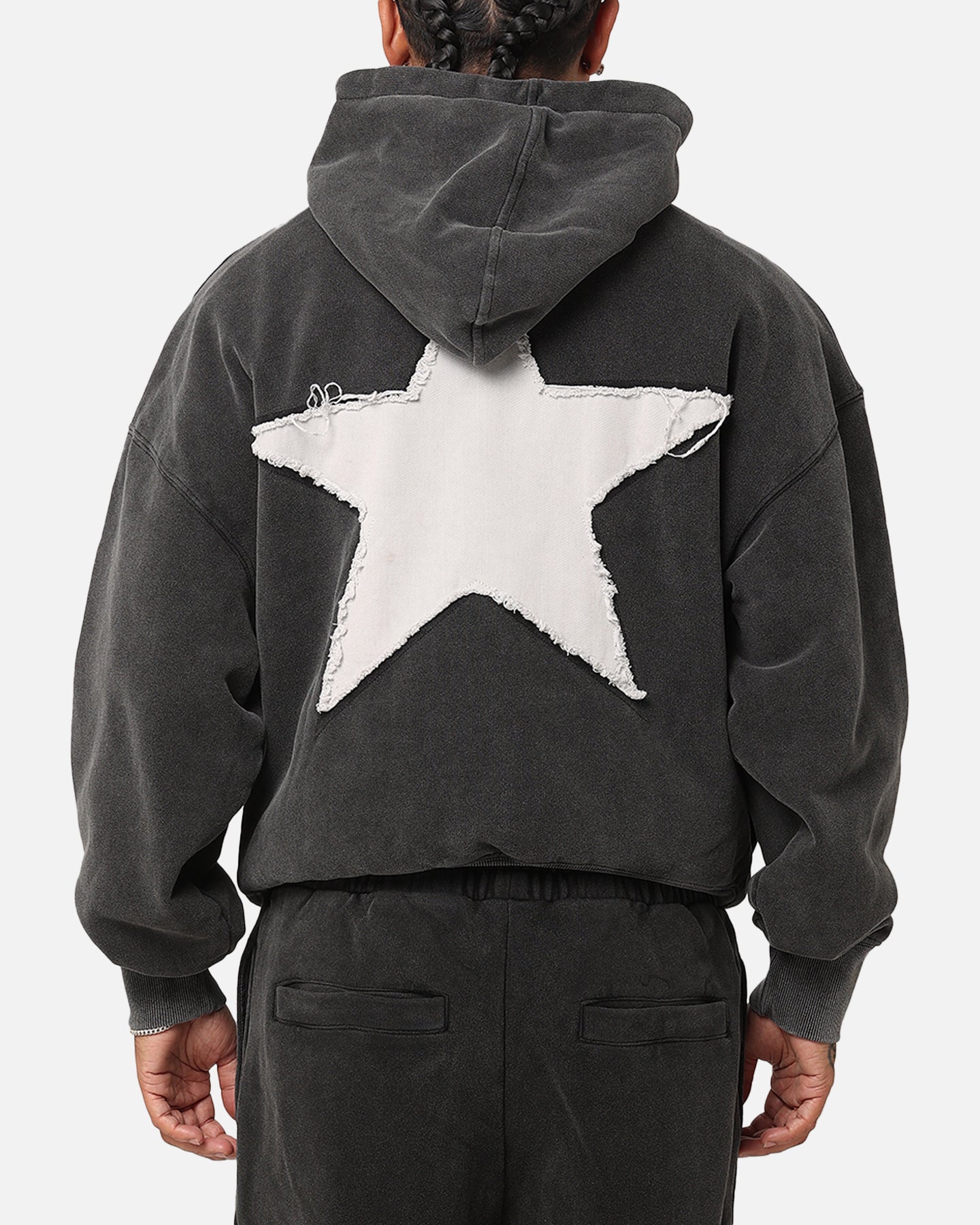 Loiter College Dropout Hoodie Washed Black