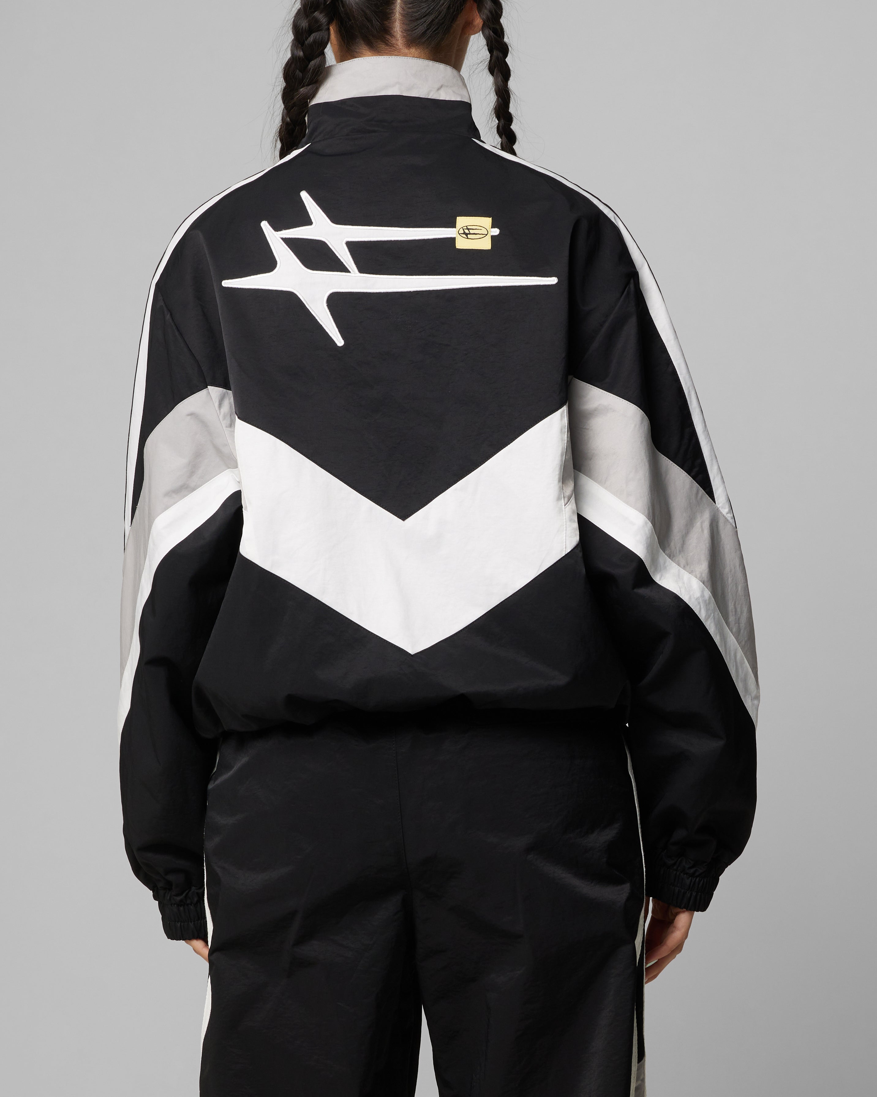 Loiter Hybrid Track Jacket Black/Grey