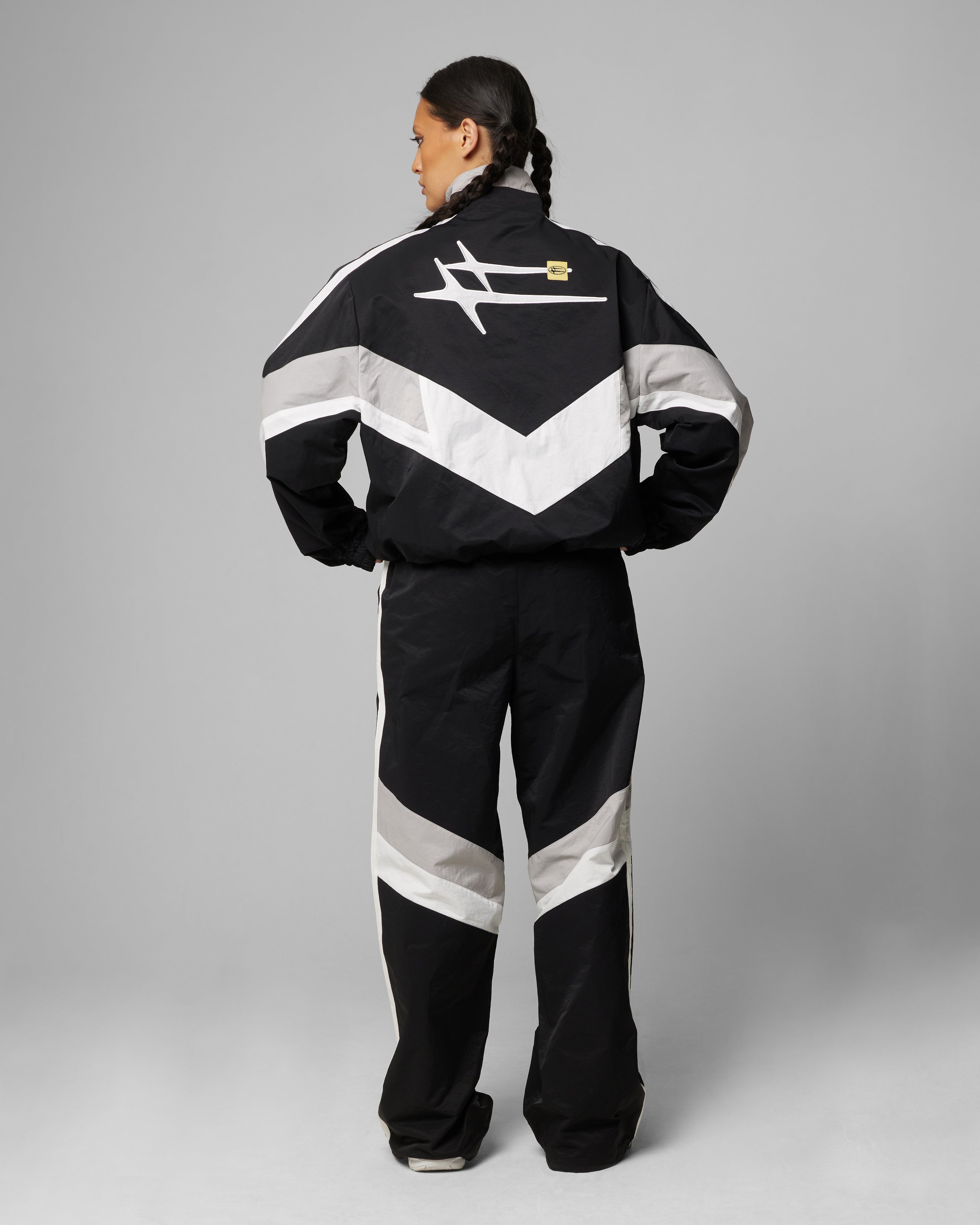 Loiter Hybrid Track Jacket Black/Grey