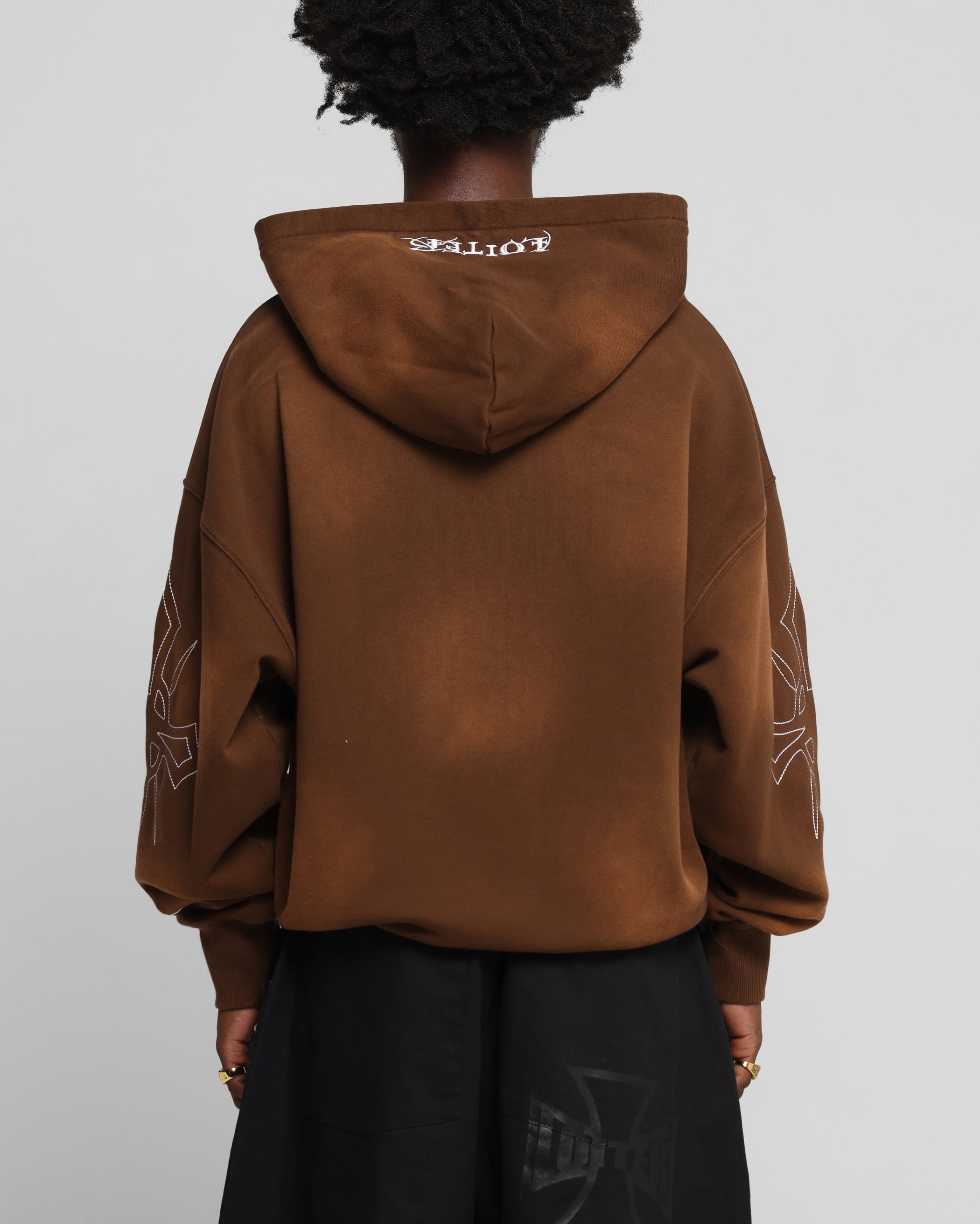 Loiter Atmosphere Zip Hoodie Vintage Brown