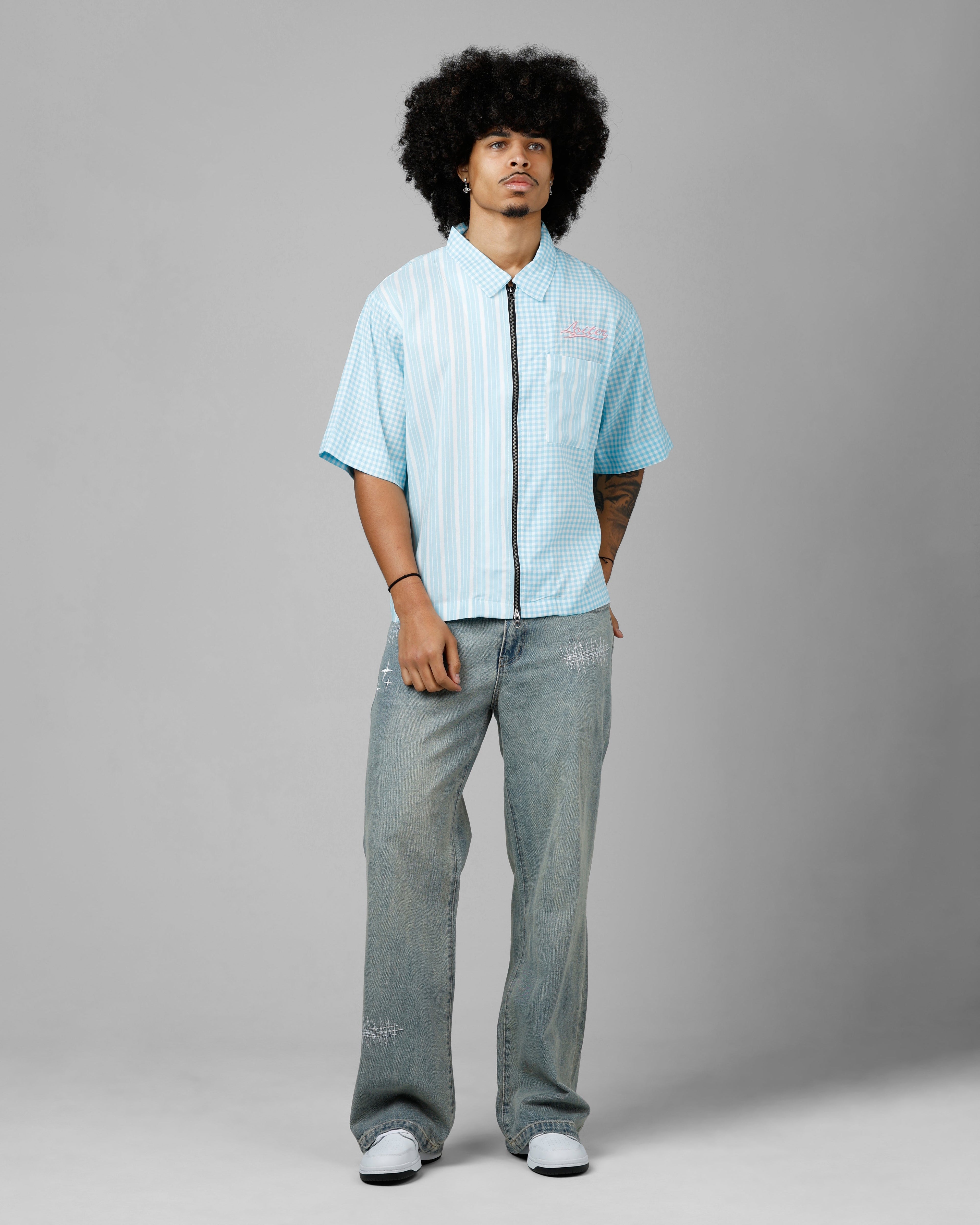 Loiter Calabasas Shirt Blue Stripe
