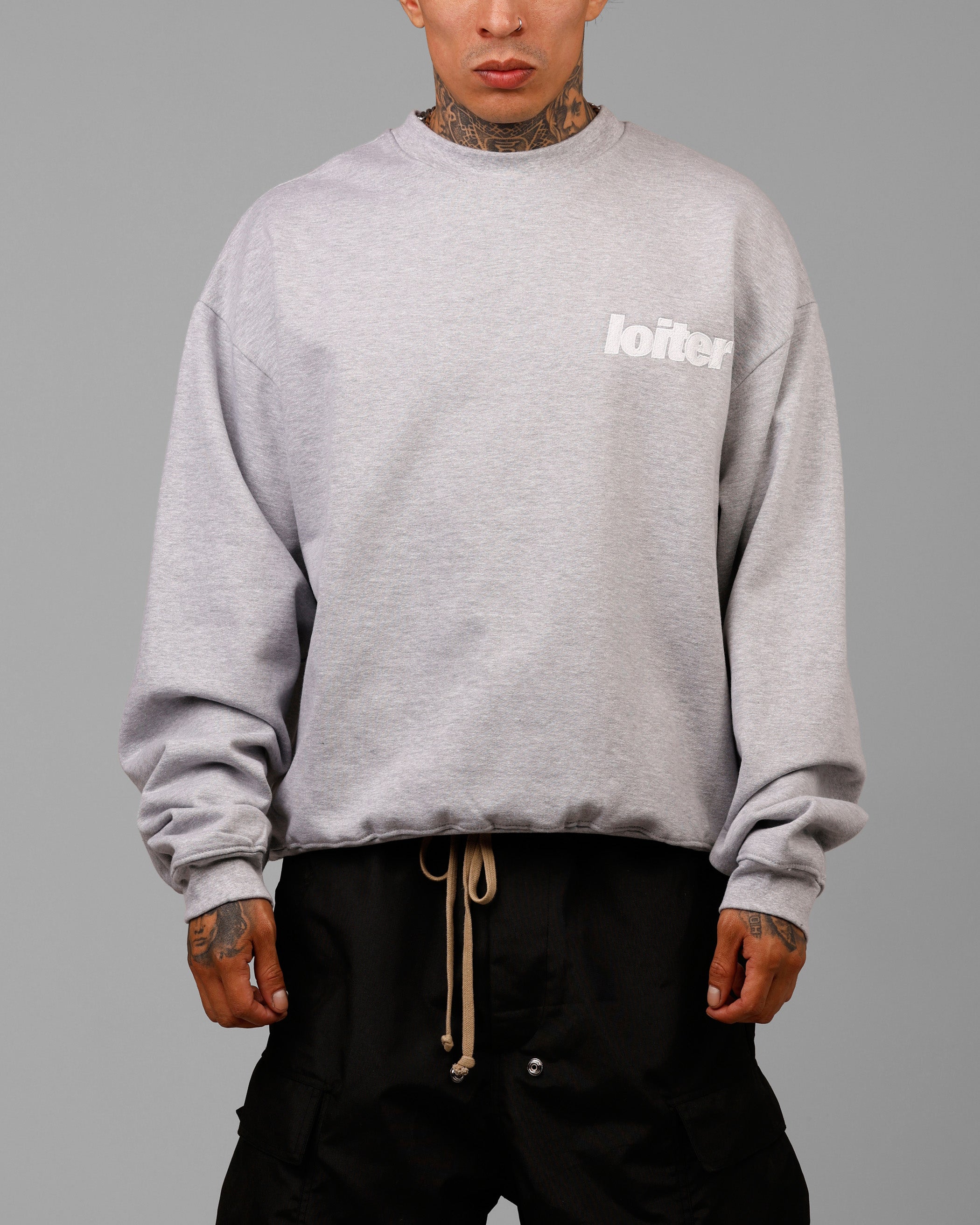 Loiter Freeway Crewneck Grey Marle