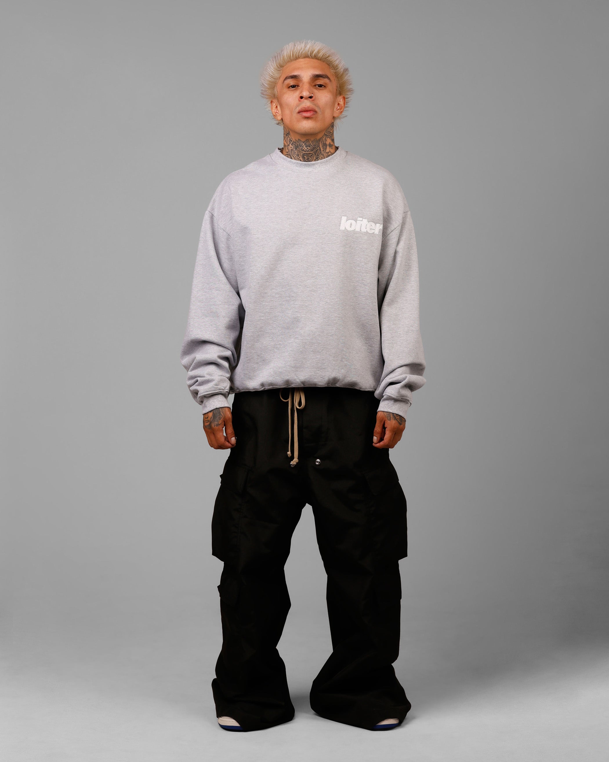 Loiter Freeway Crewneck Grey Marle