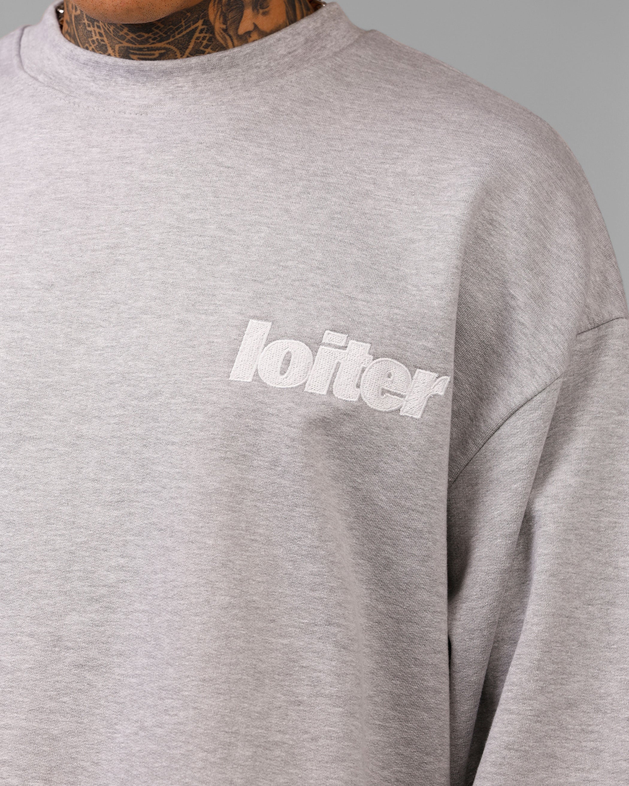 Loiter Freeway Crewneck Grey Marle