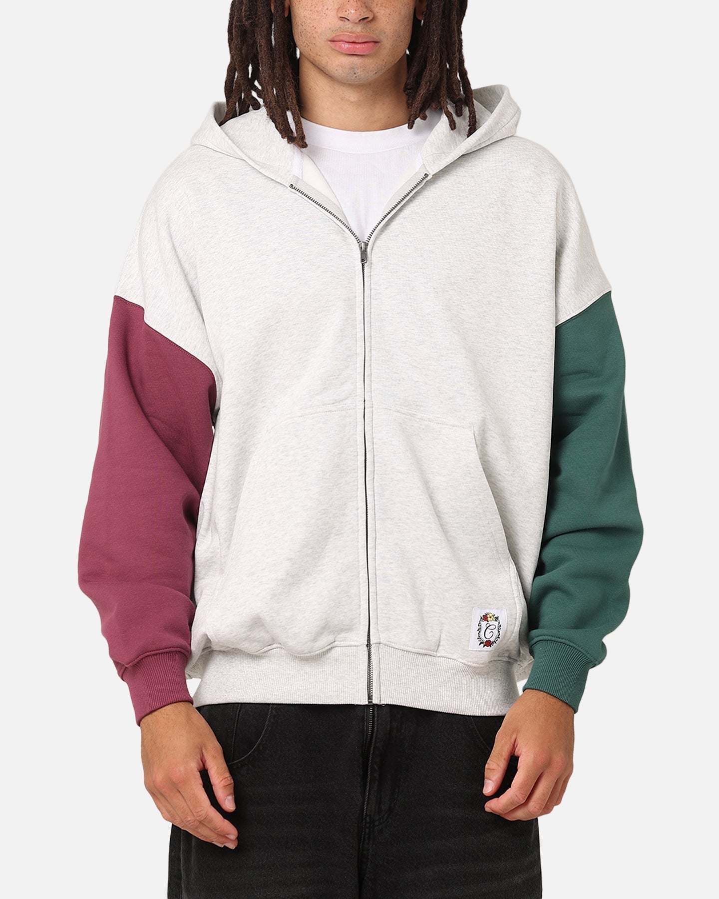 Carre Floral Full Zip Hoodie Multi