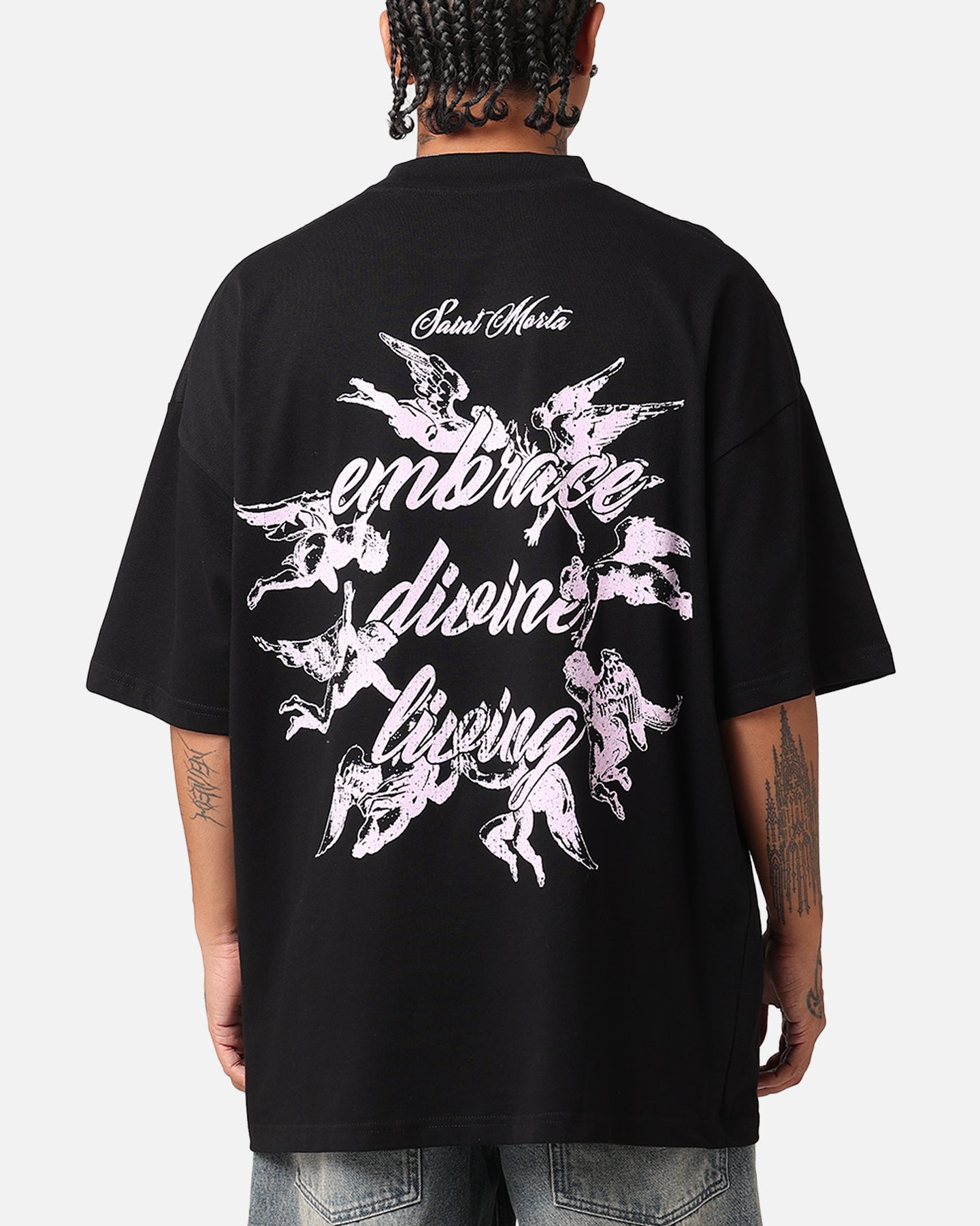 Saint Morta Divine Living T-Shirt Black
