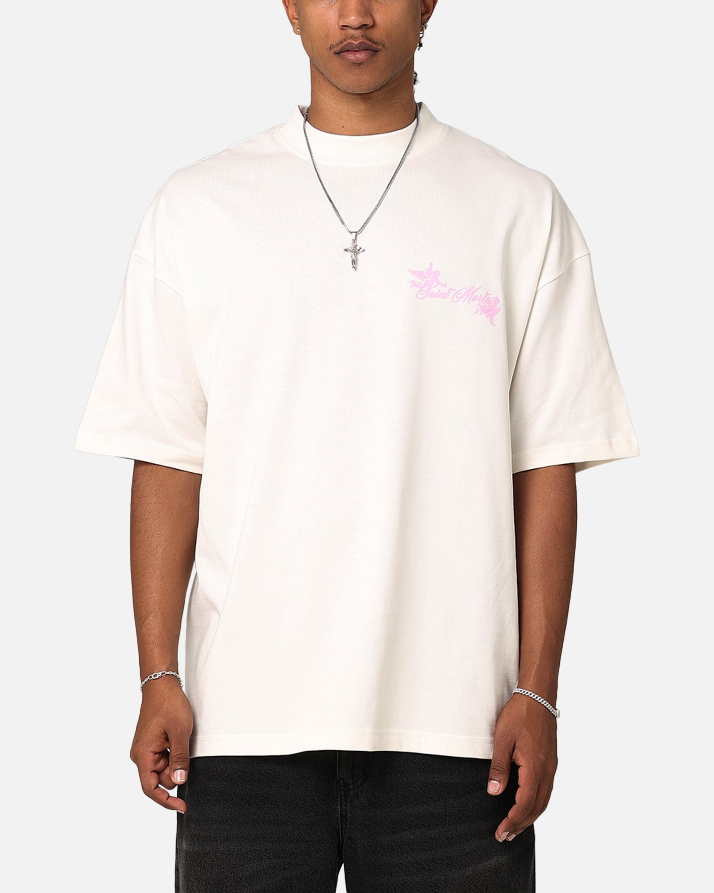 Saint Morta Divine Living T-Shirt Off White