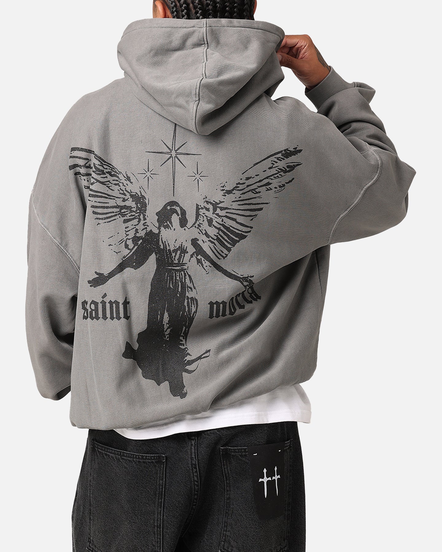 Saint Morta Ethereal Hoodie Washed Charcoal