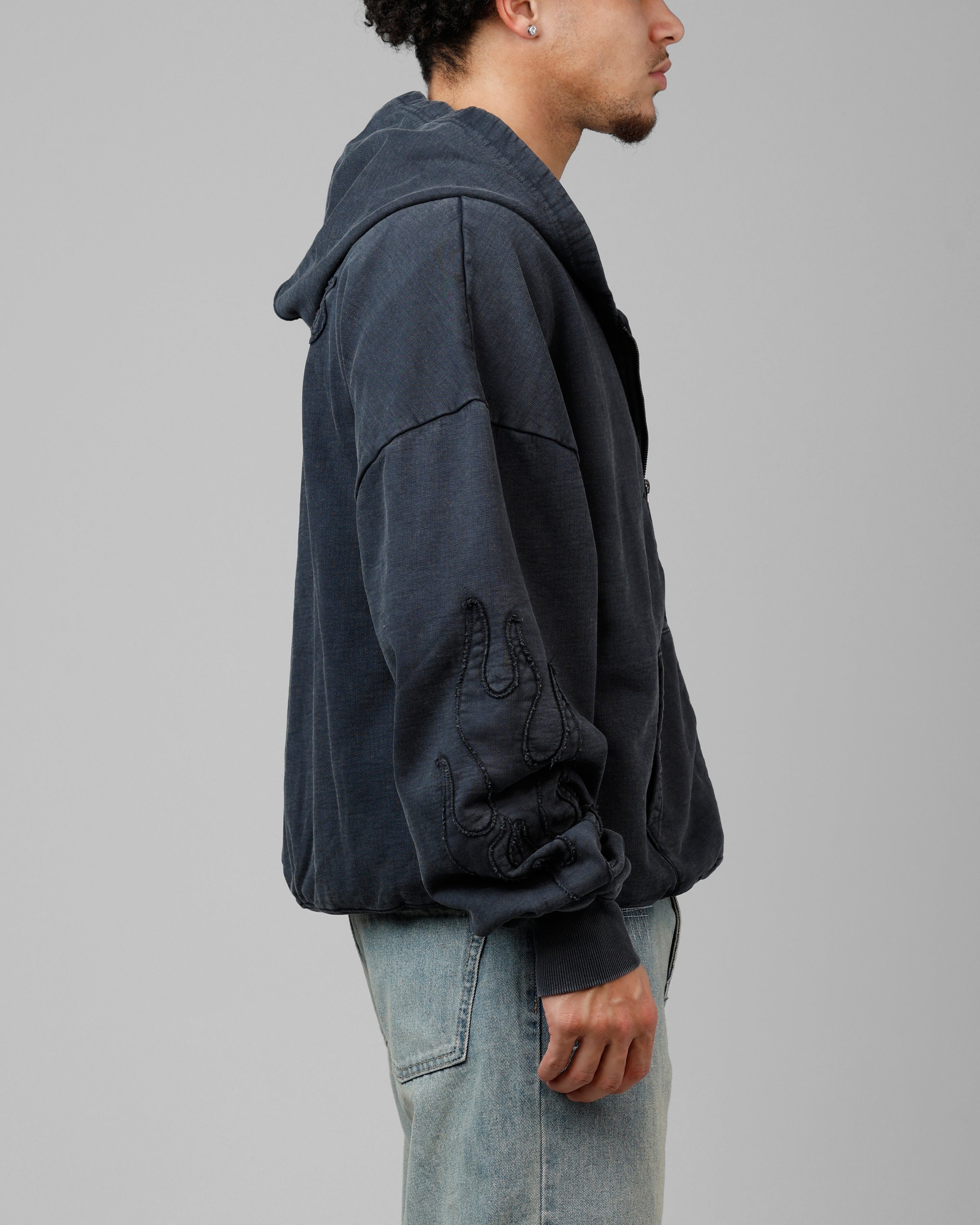 Loiter Inferno Hoodie Washed Black