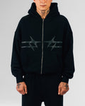 Loiter Celestial Full Zip Hoodie Black