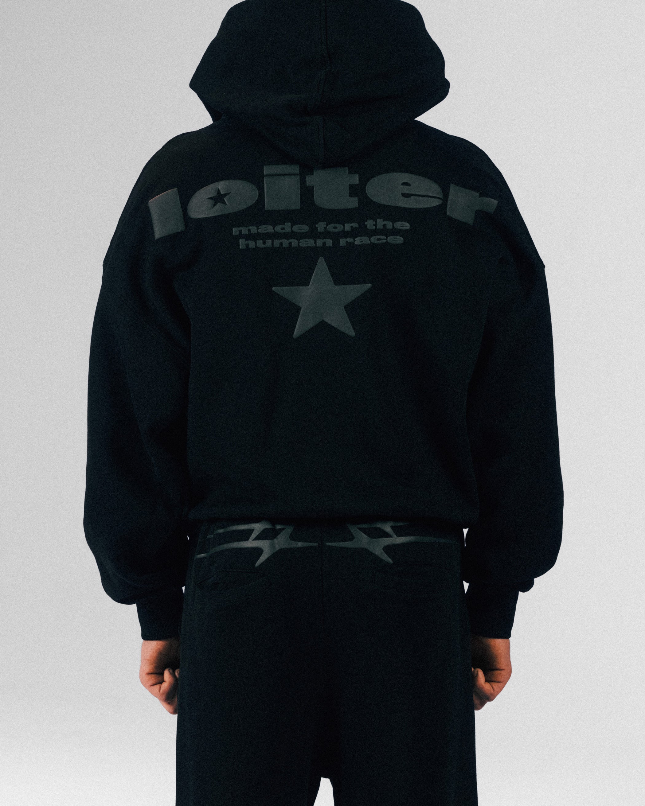 Loiter Celestial Full Zip Hoodie Black