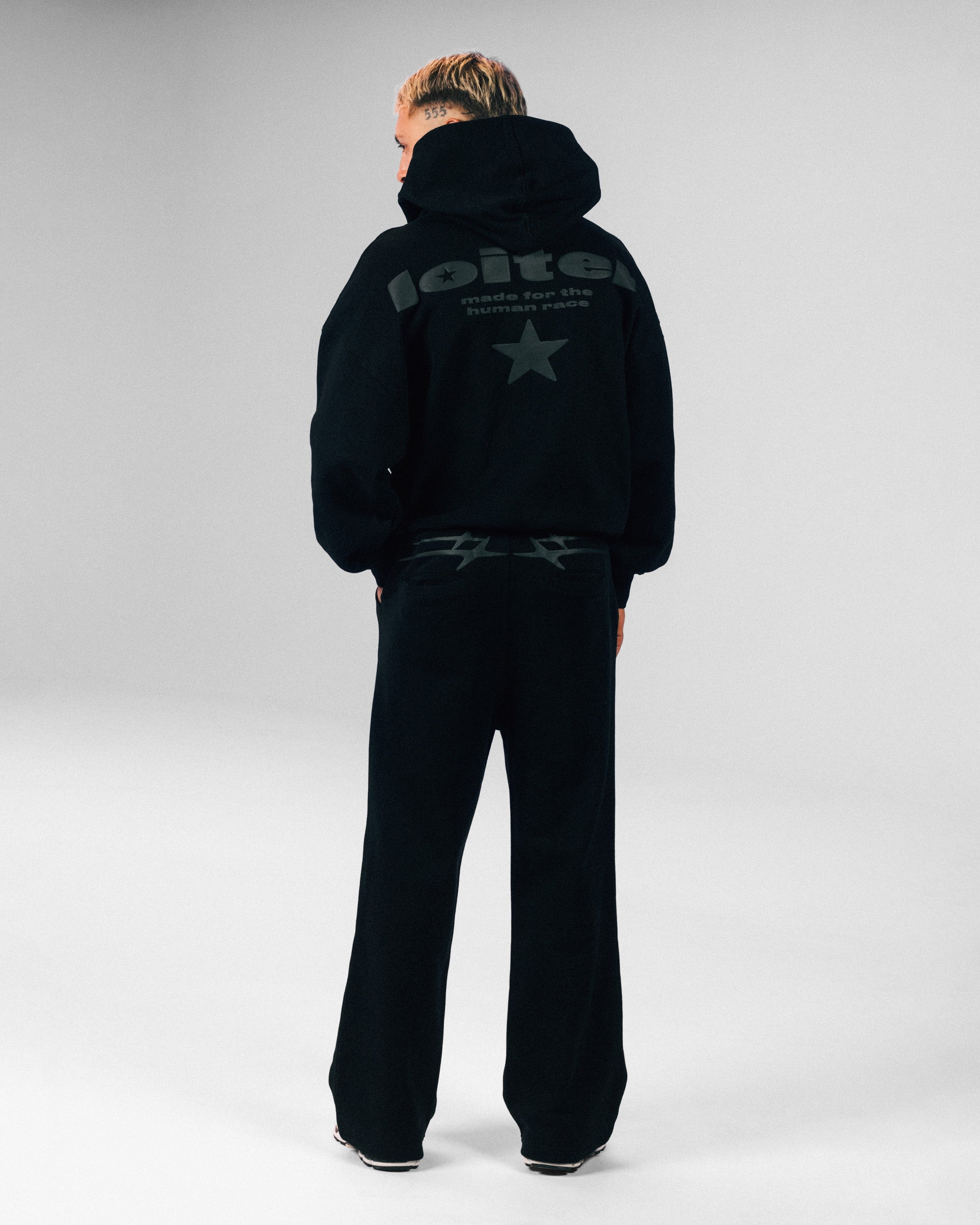 Loiter Celestial Full Zip Hoodie Black