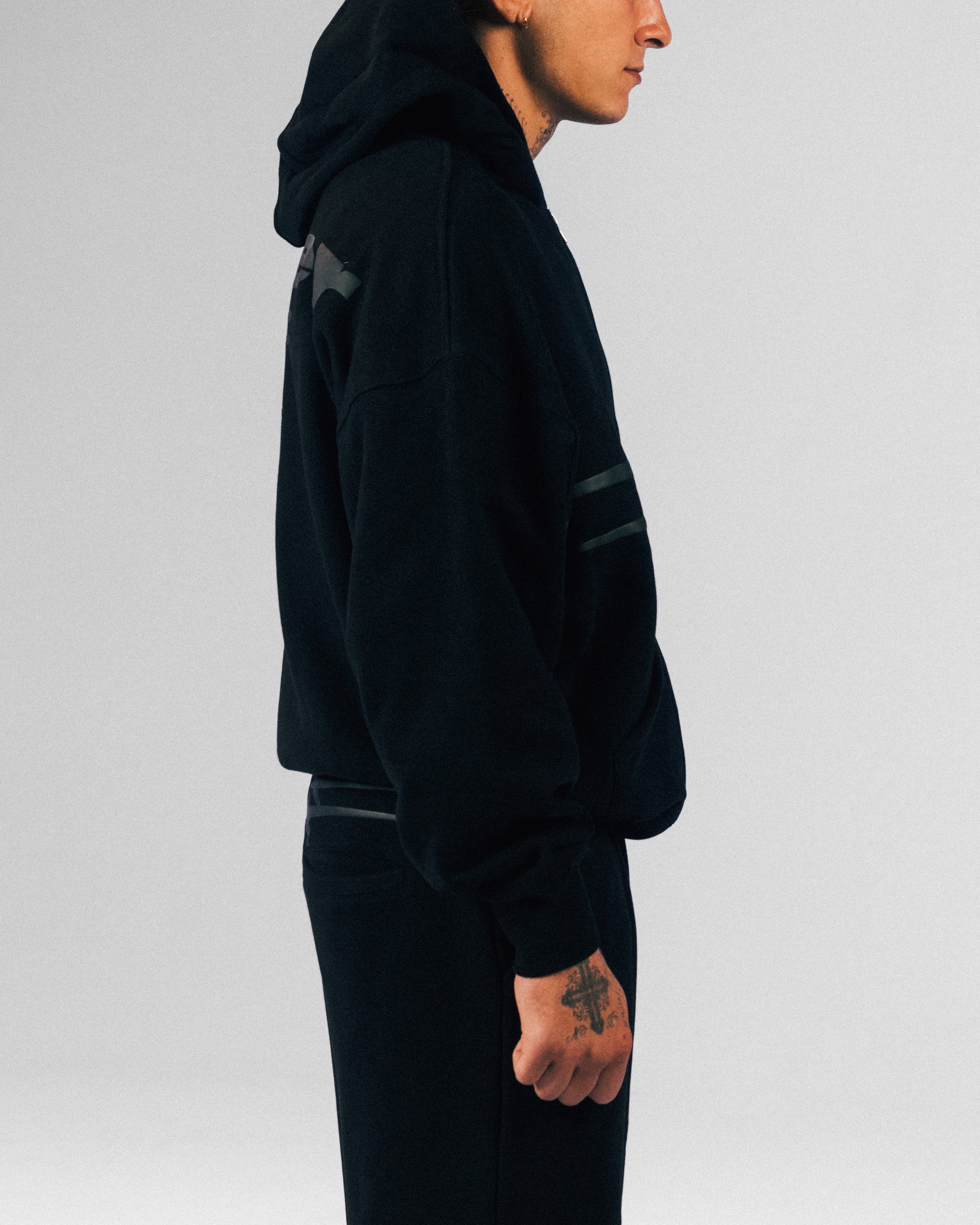 Loiter Celestial Full Zip Hoodie Black