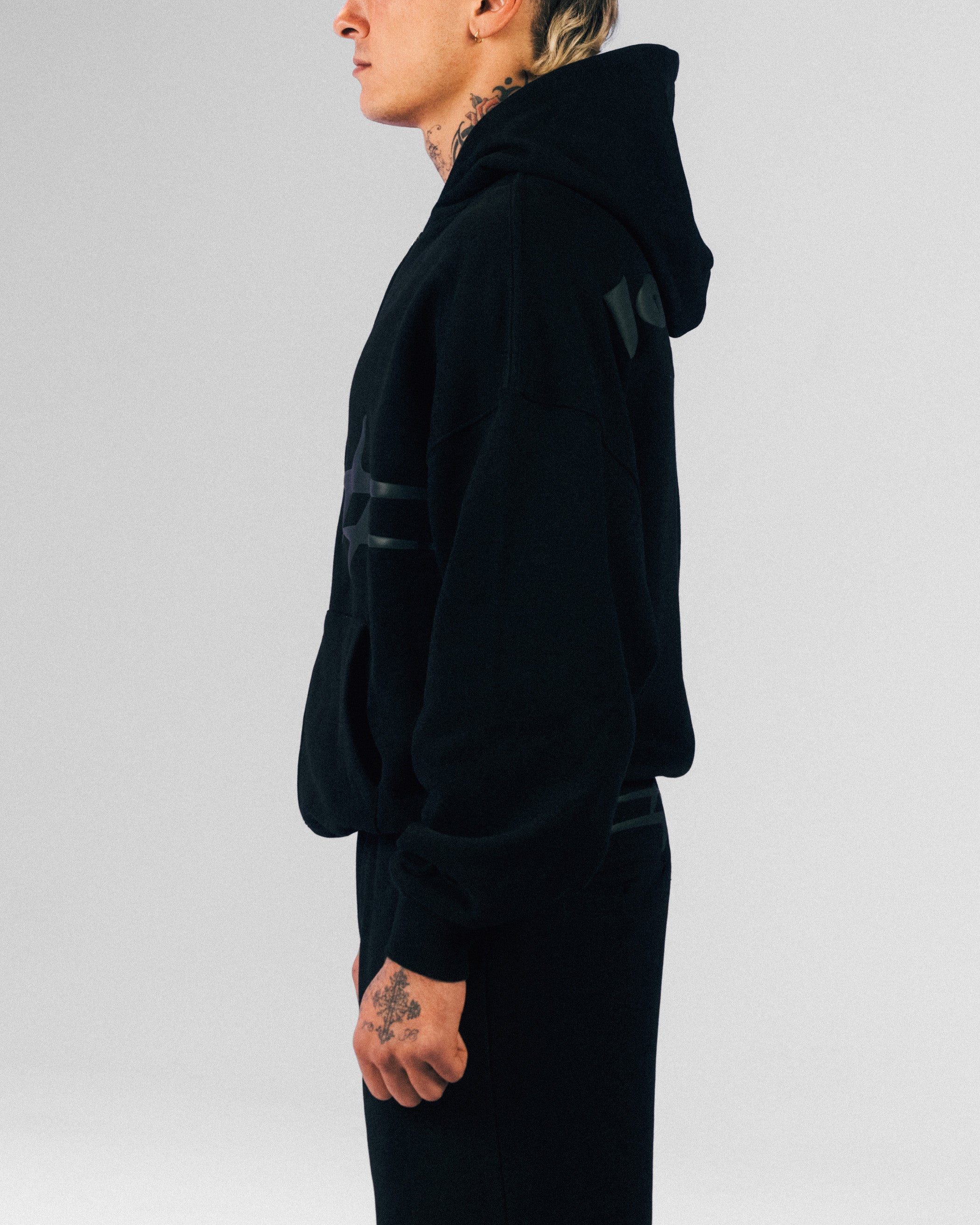 Loiter Celestial Full Zip Hoodie Black