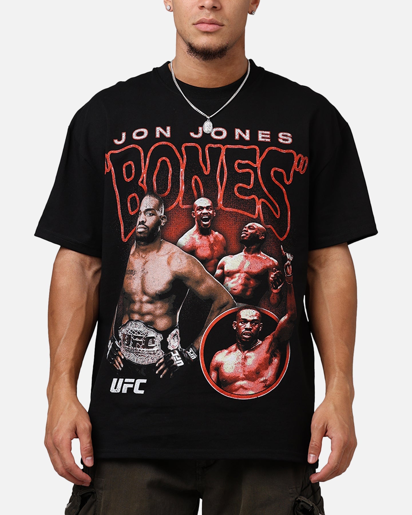 UFC by Culture Kings Jon Jones Heavy T-Shirt Black