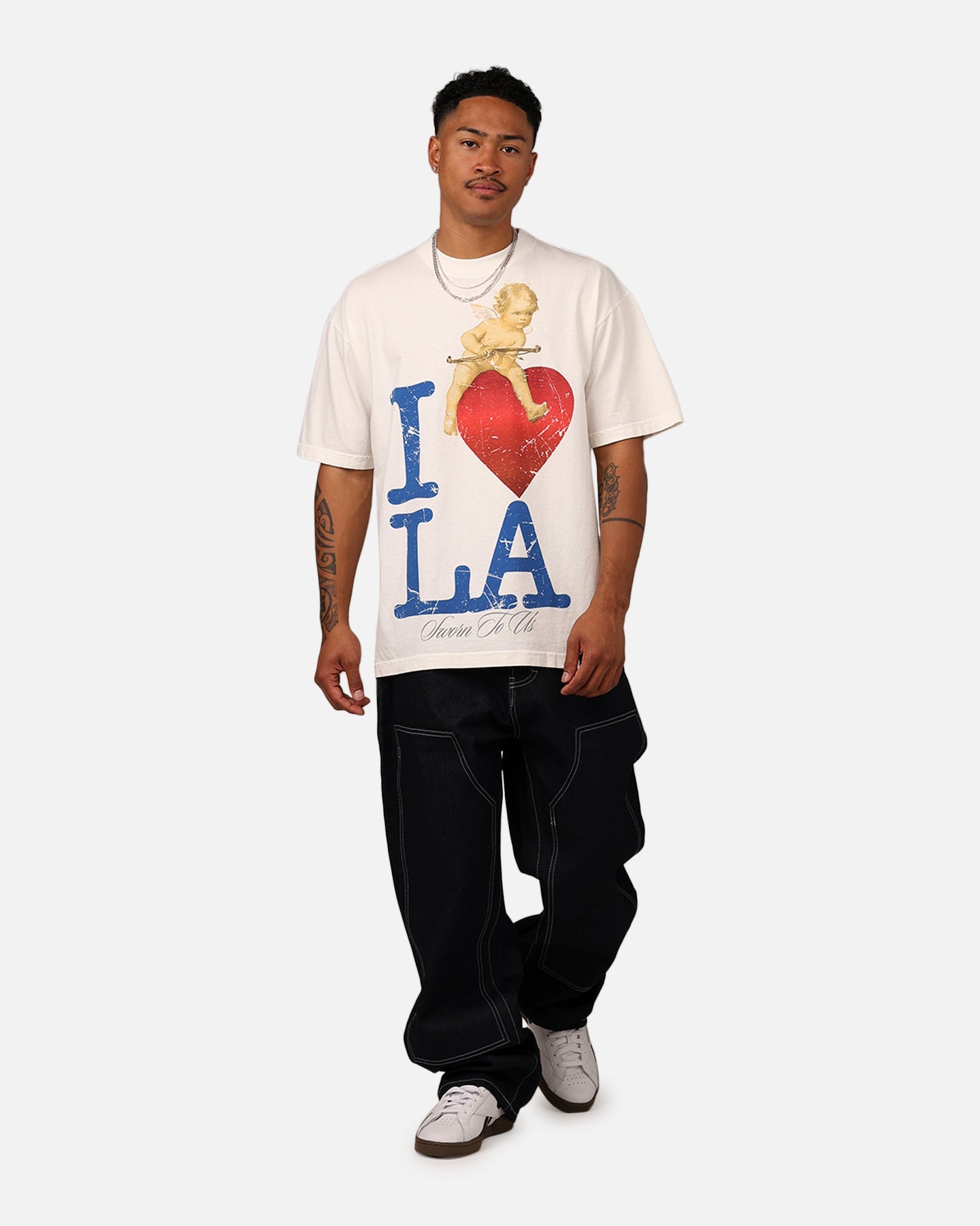 Sworn To Us I Love LA T-Shirt Eggshell